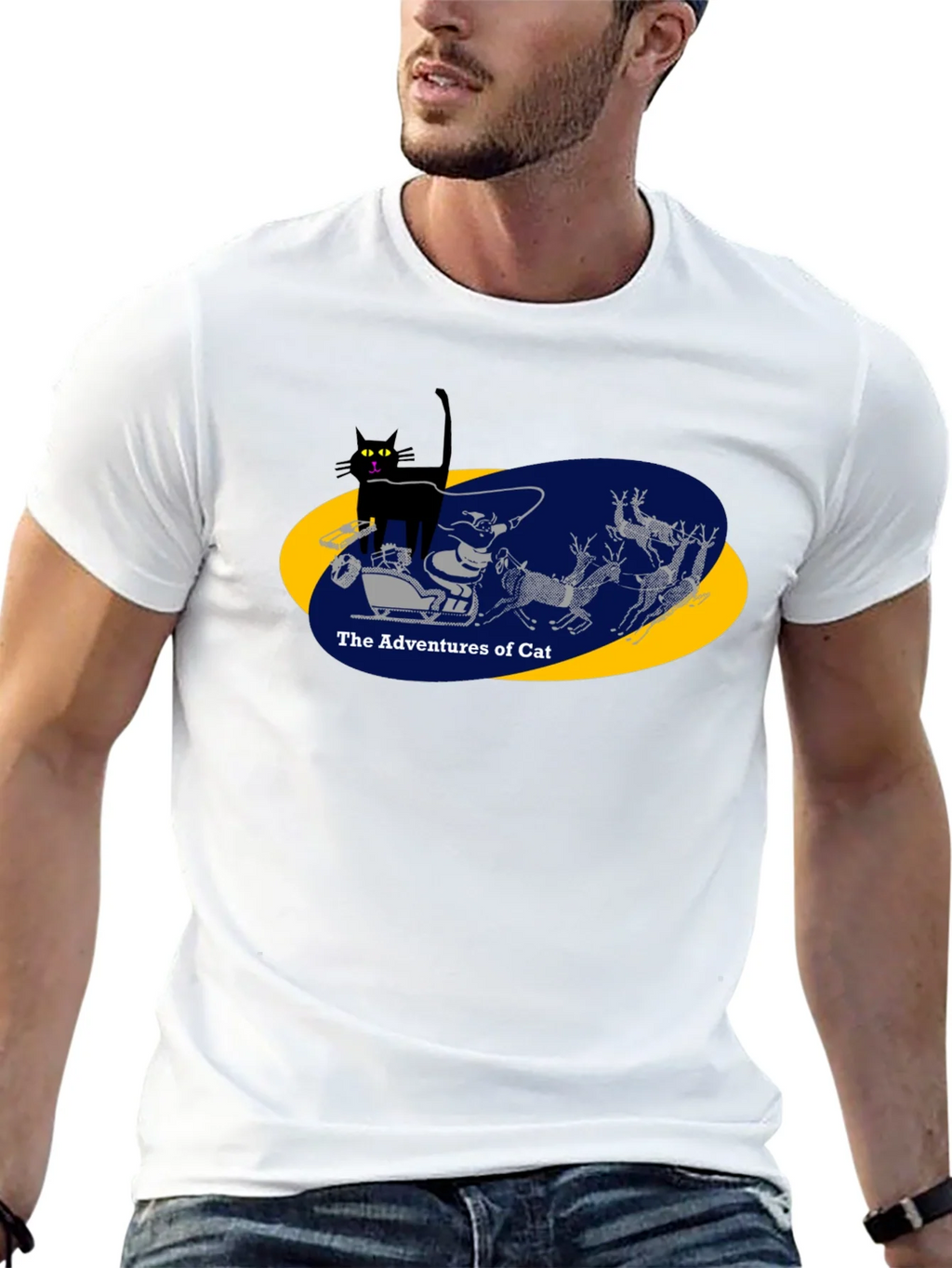 Adventures of Cat Graphic Tee - Black product image 12