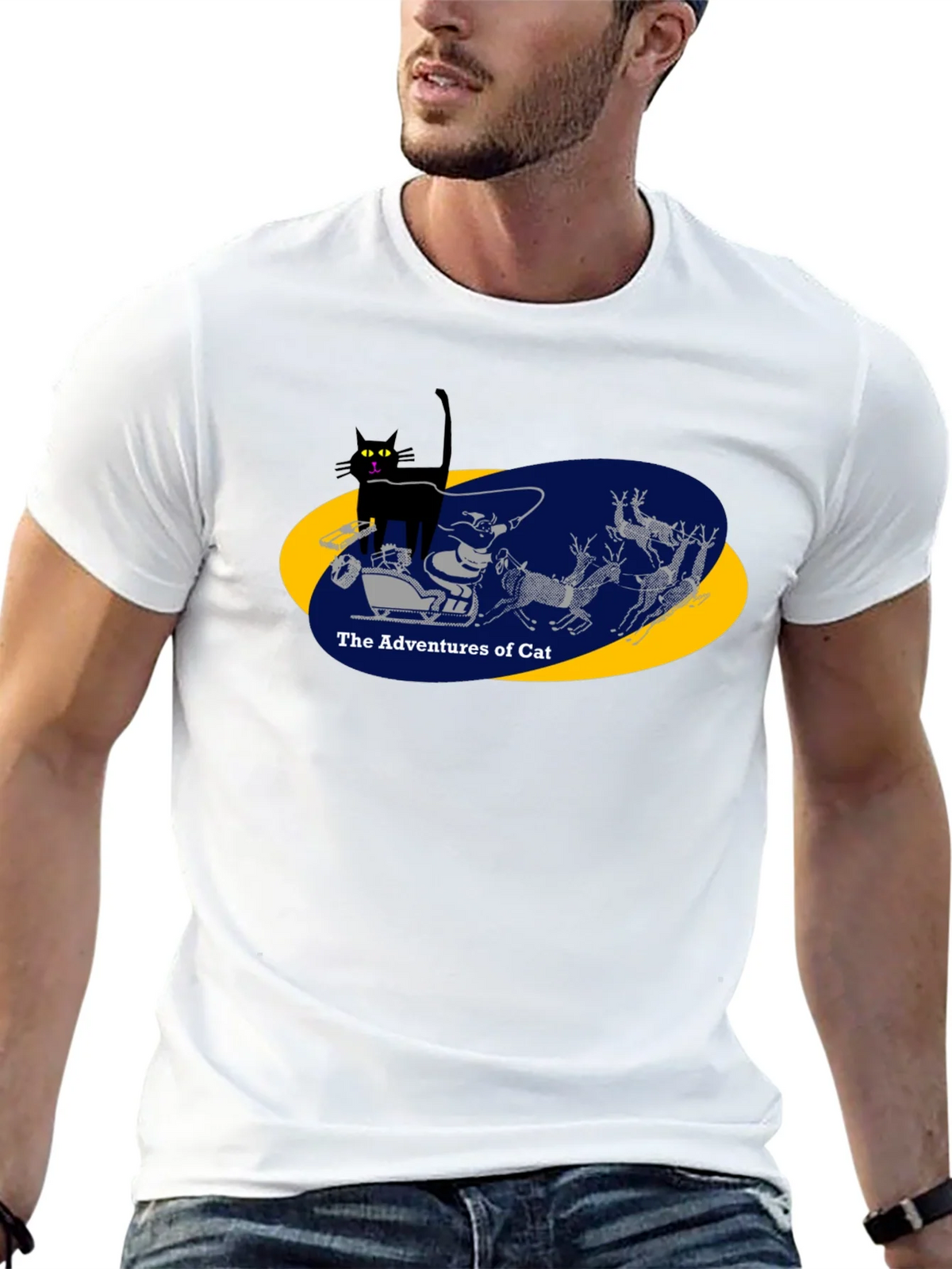 Adventures of Cat Graphic Tee - Black product image 12