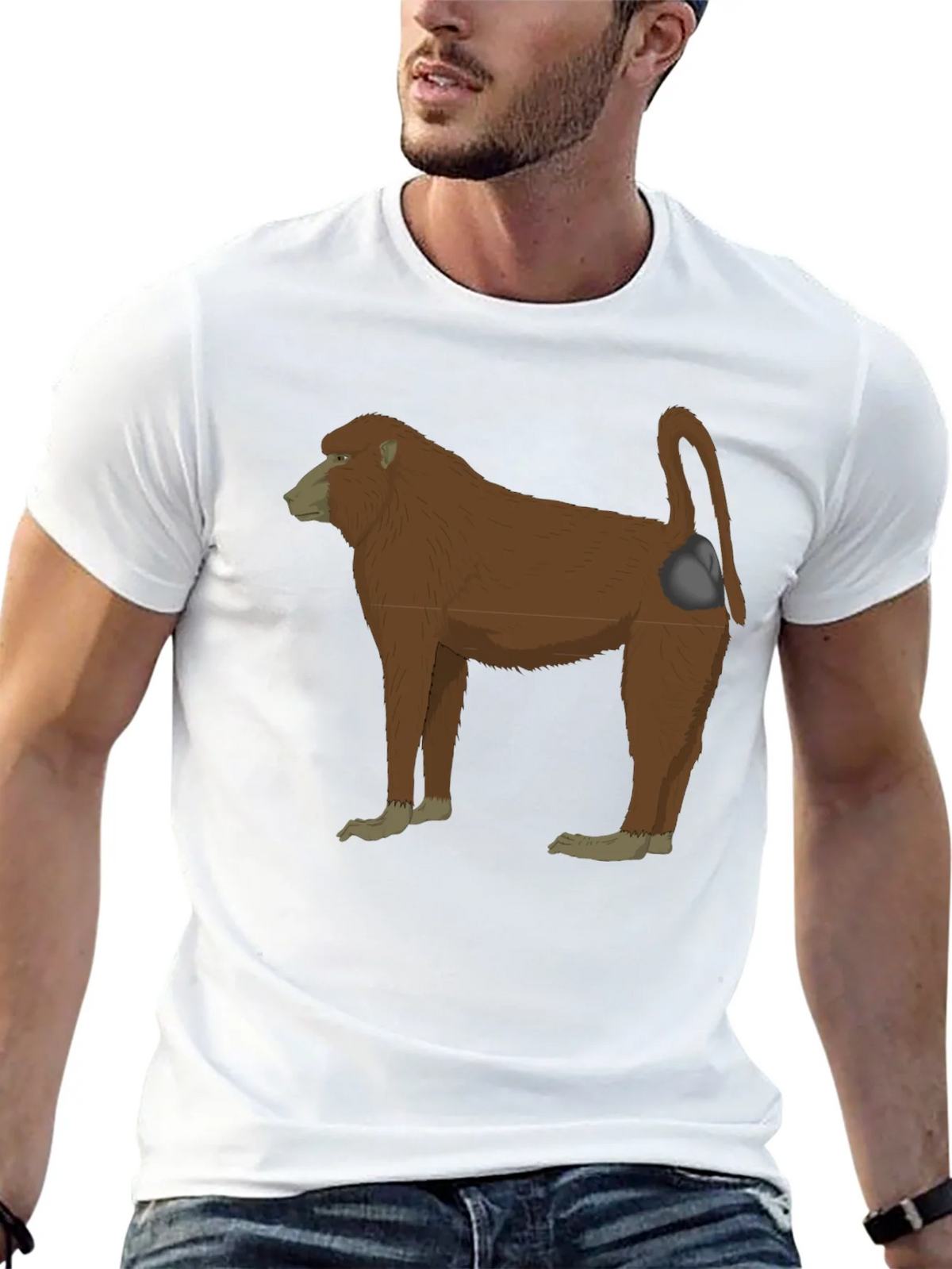Baboon Graphic T-Shirt - Unique Animal Design product image 12
