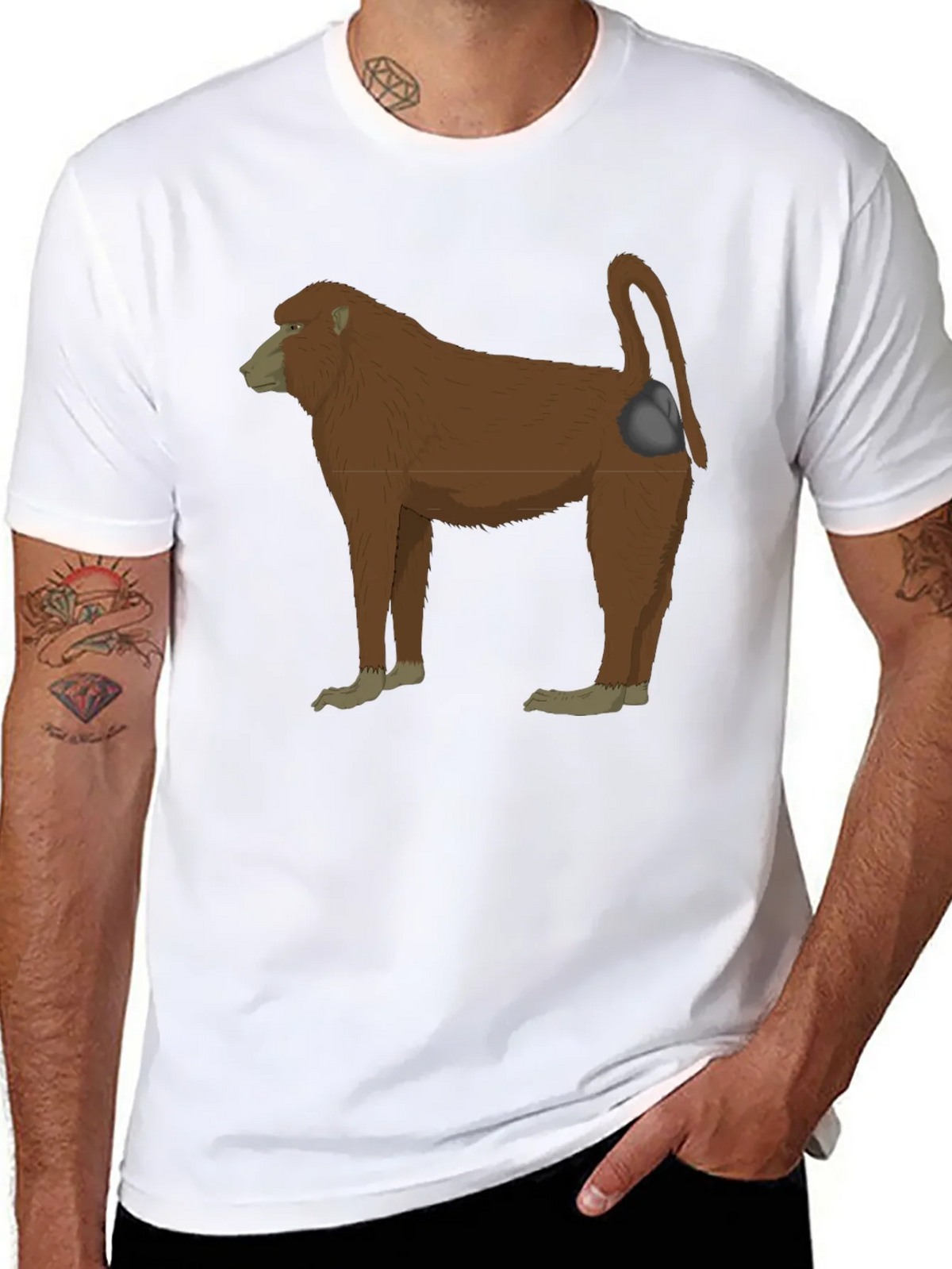Baboon Graphic T-Shirt - Unique Animal Design product image 7