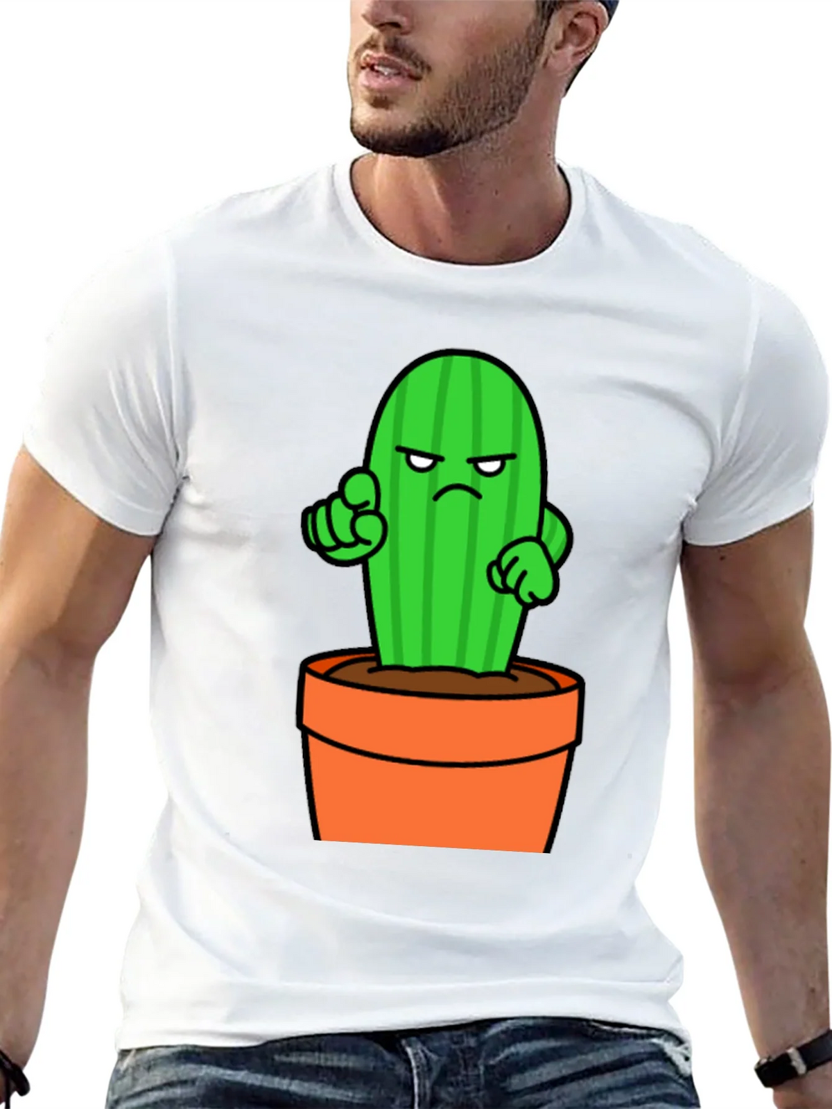 Cactus Cartoon Graphic T-Shirt product image 12