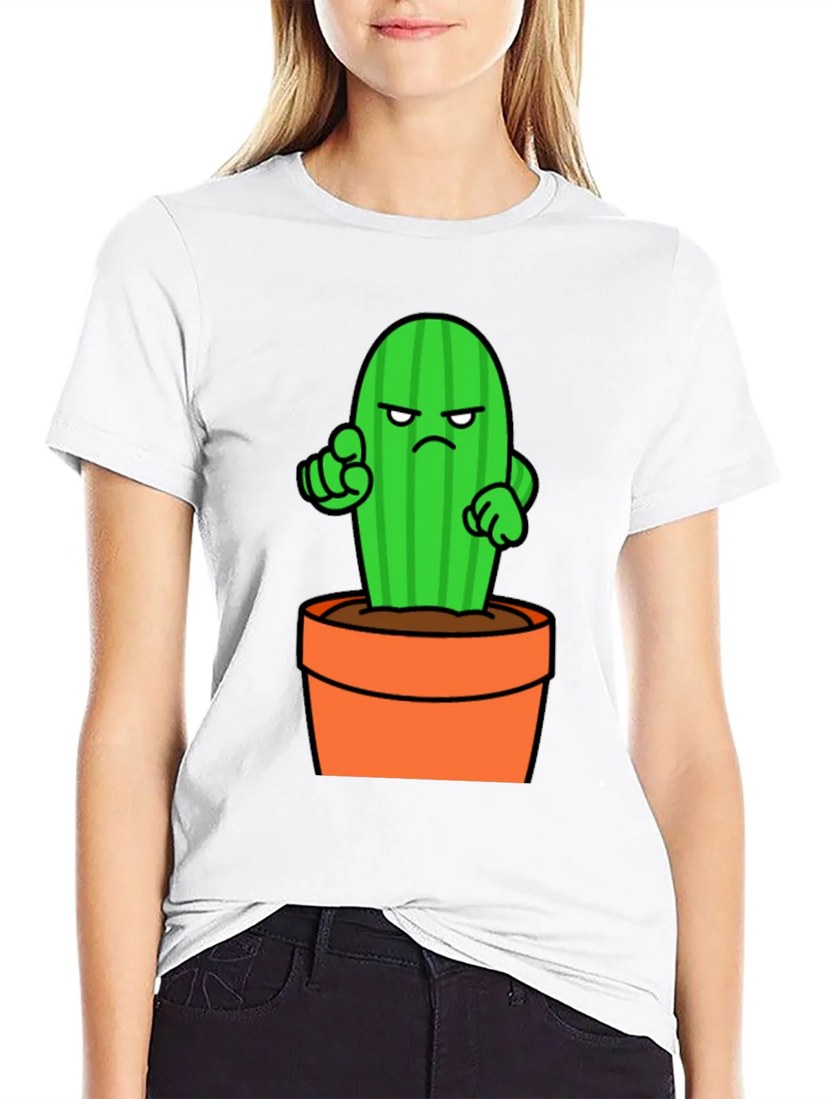Cactus Cartoon Graphic T-Shirt product image 8