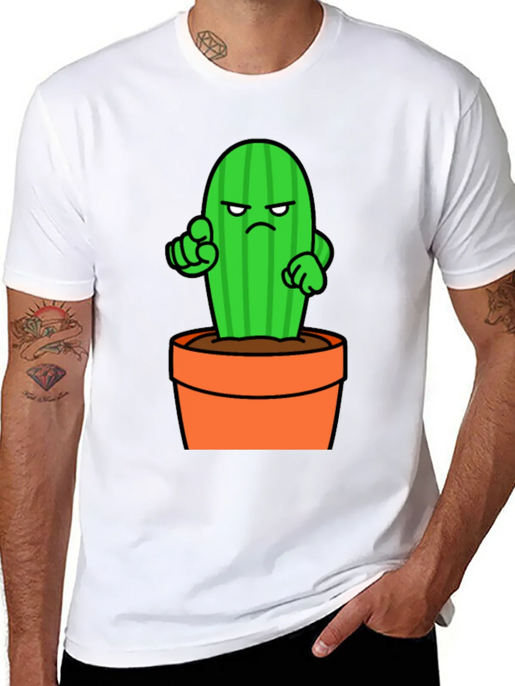 Cactus Cartoon Graphic T-Shirt product image 7