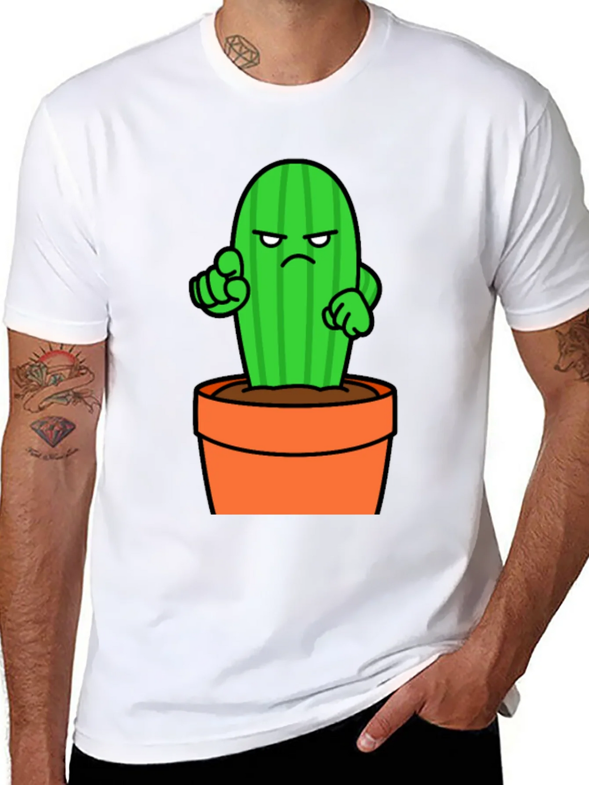 Cactus Cartoon Graphic T-Shirt product image 7