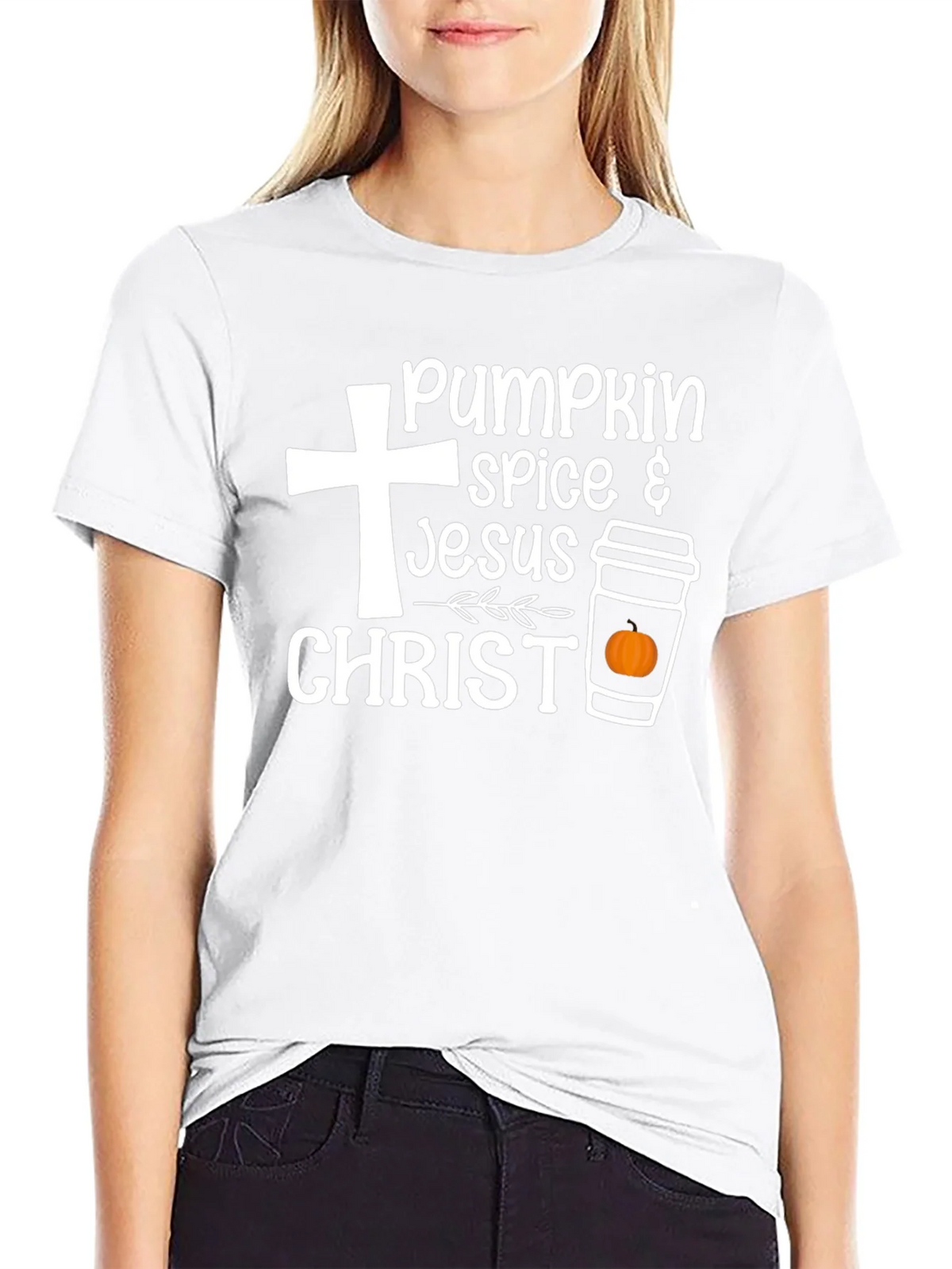 Pumpkin Spice Jesus Christ Graphic T-Shirt product image 8