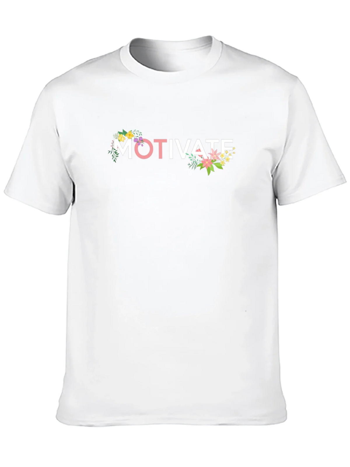 Motivate Floral Graphic T-Shirt - Inspiring Design product image 8