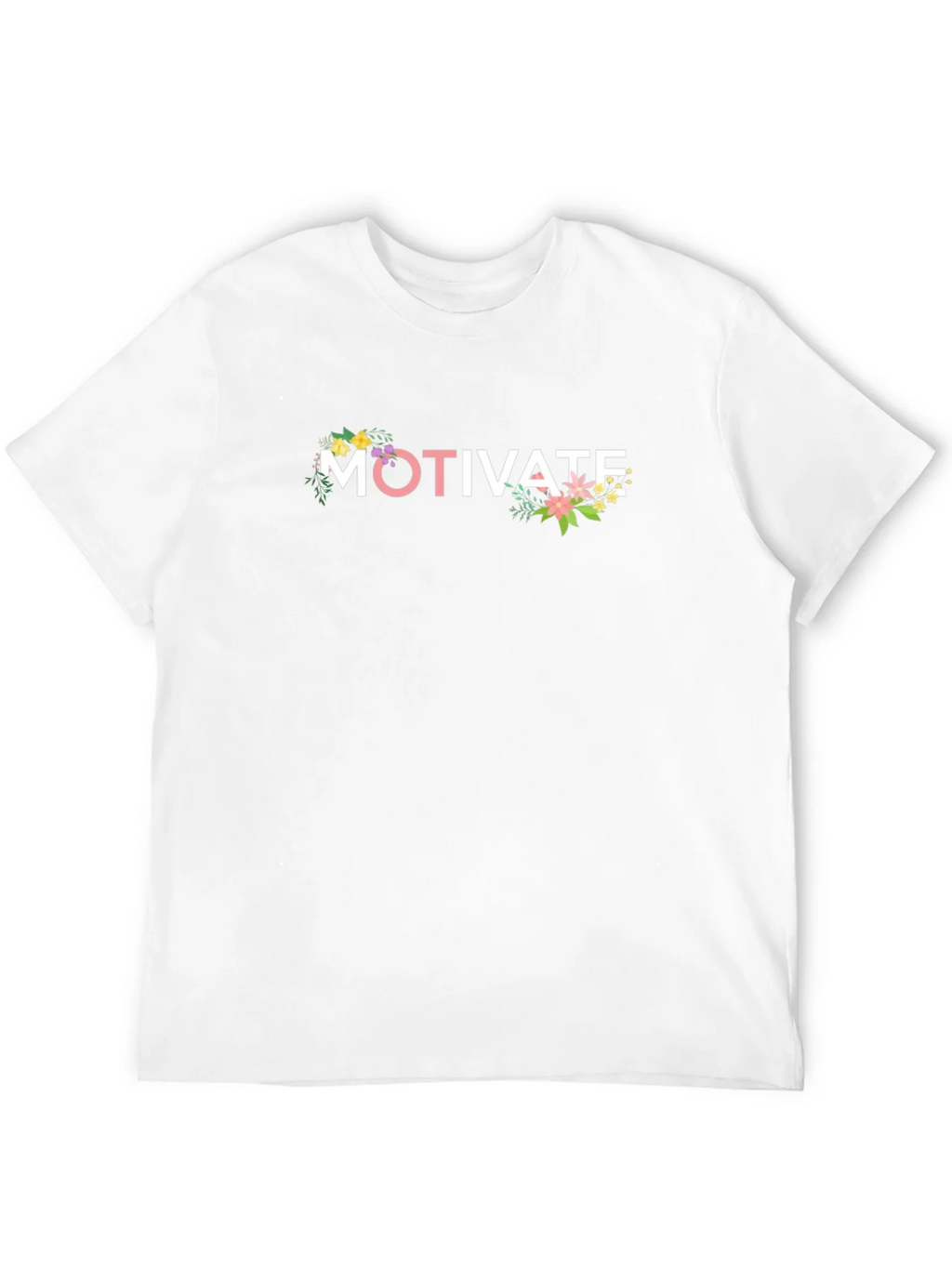 Motivate Floral Graphic T-Shirt - Inspiring Design product image 10