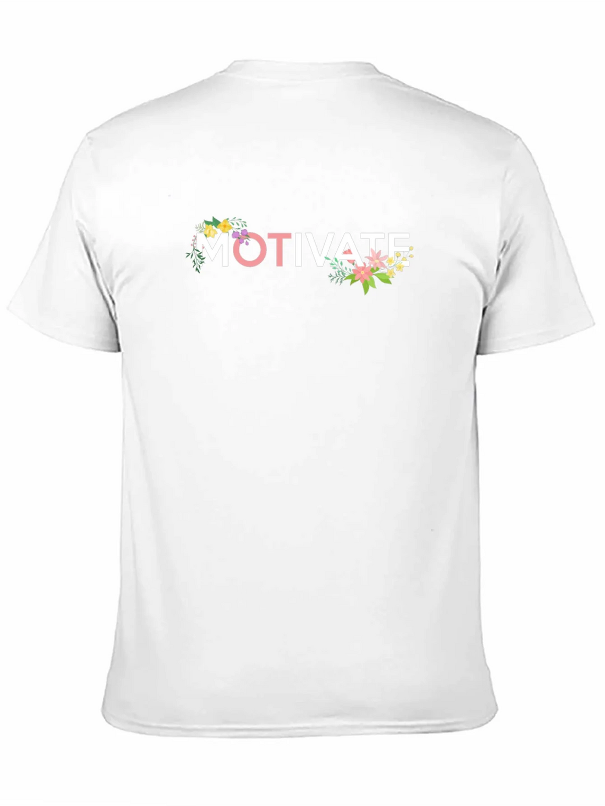 Motivate Floral Graphic T-Shirt - Inspiring Design product image 9