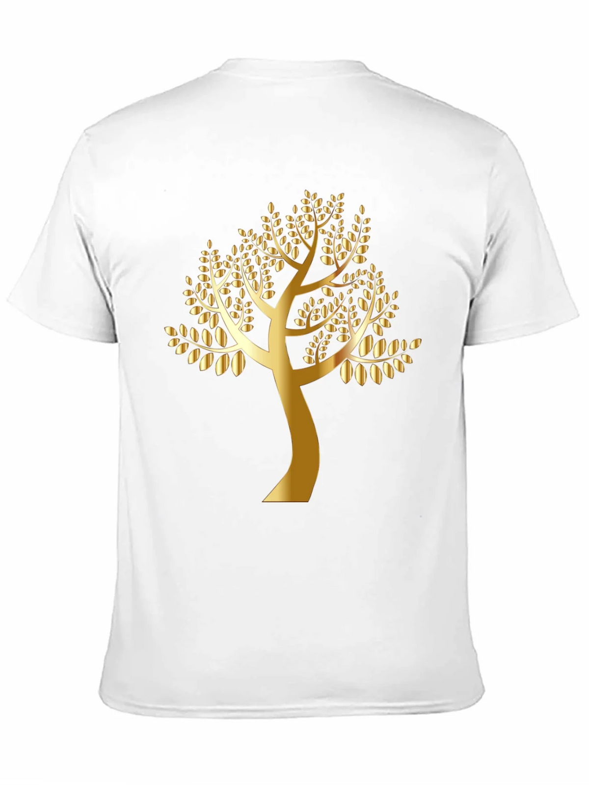Golden Tree Black T-Shirt - Nature Inspired Design product image 10