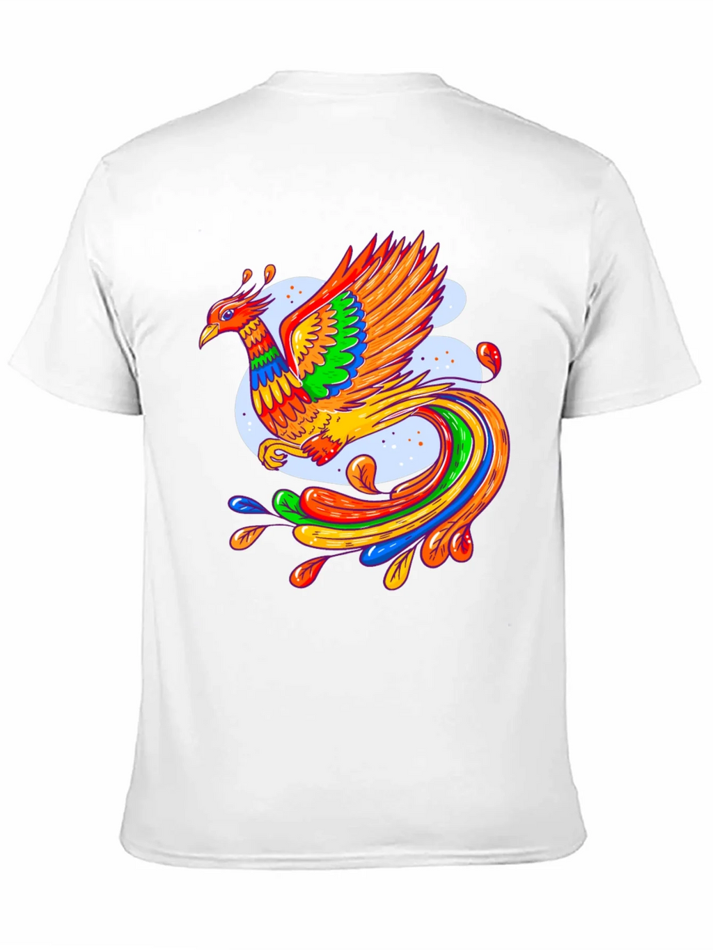 Vibrant Phoenix Graphic Black T-Shirt product image 10