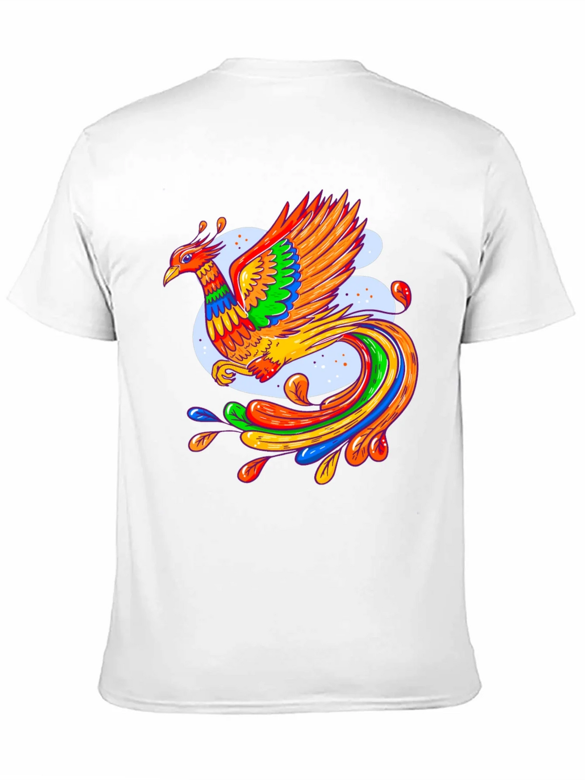Vibrant Phoenix Graphic Black T-Shirt product image 10