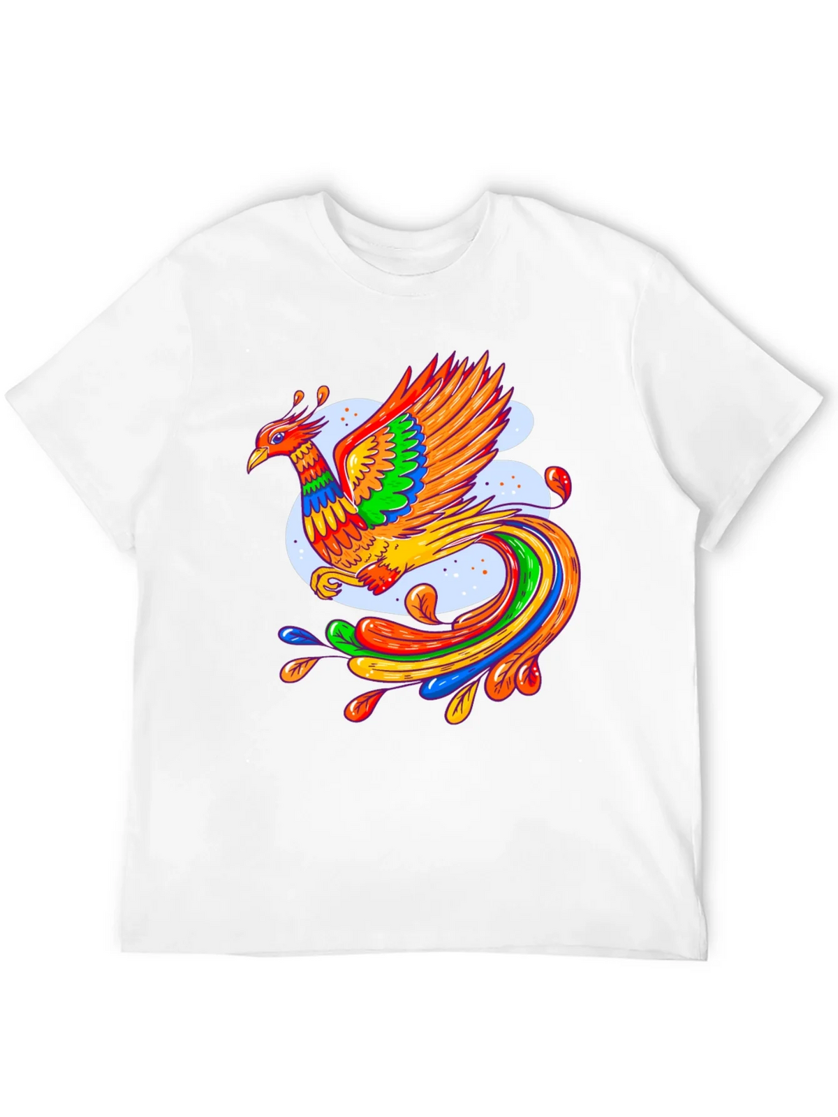 Vibrant Phoenix Graphic Black T-Shirt product image 11