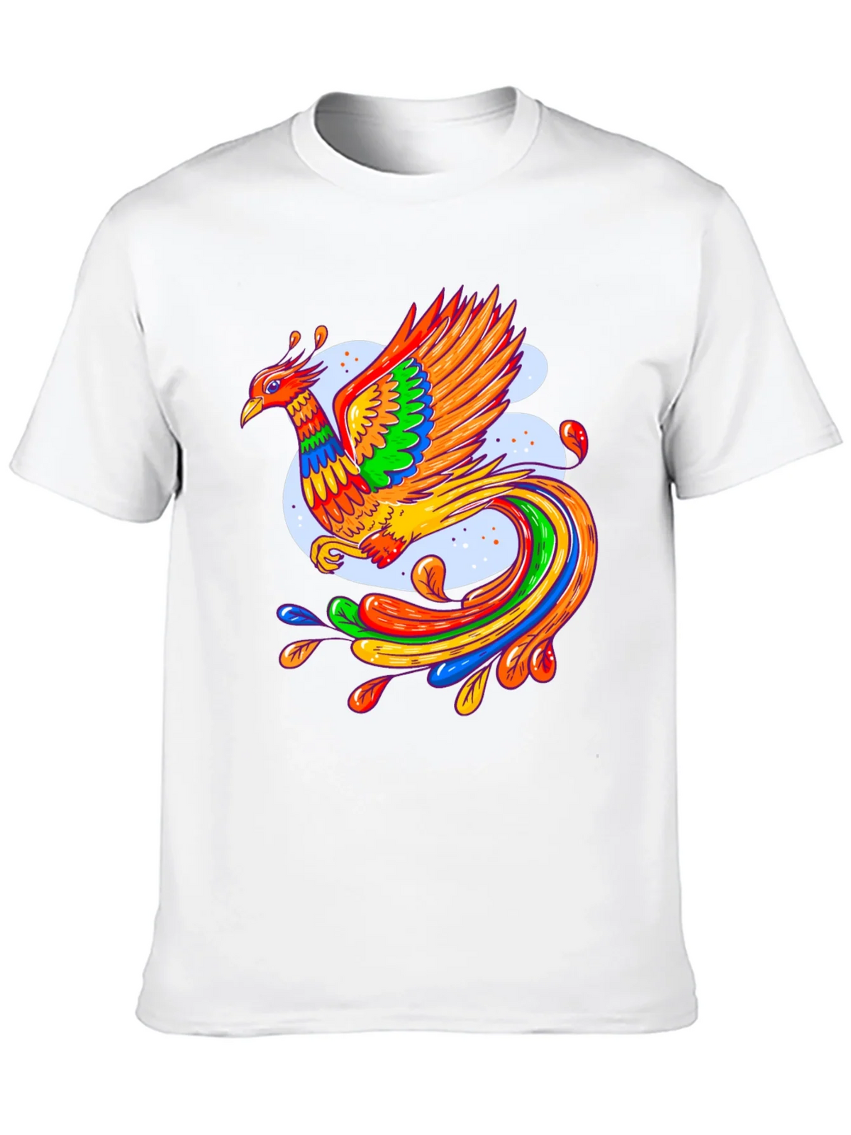 Vibrant Phoenix Graphic Black T-Shirt product image 9