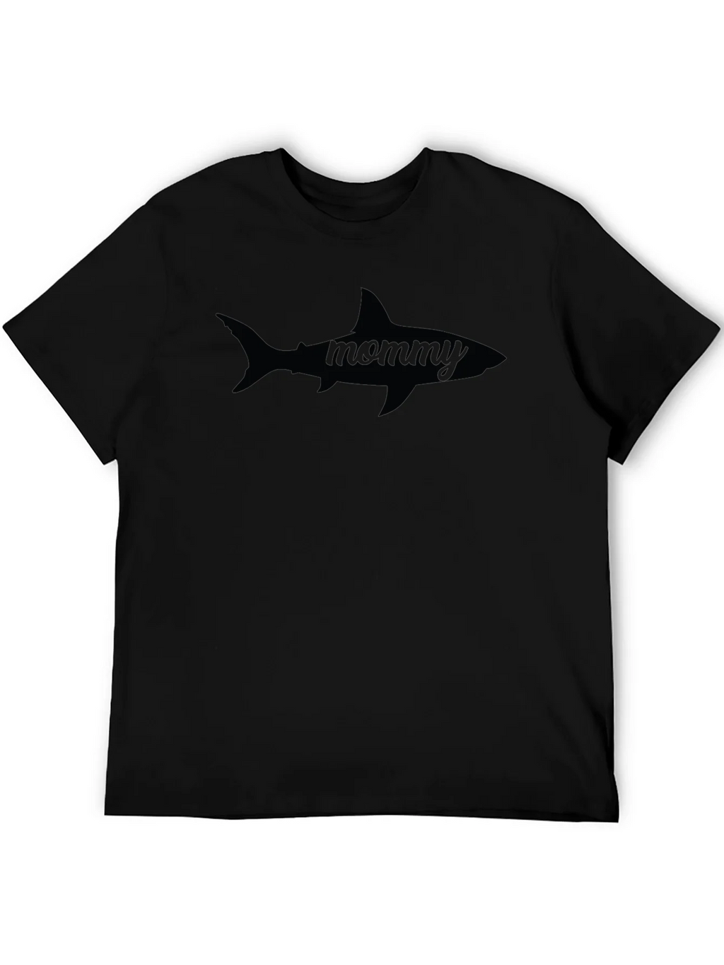 Mommy Shark Graphic Tee - Black Casual T-Shirt product image 5