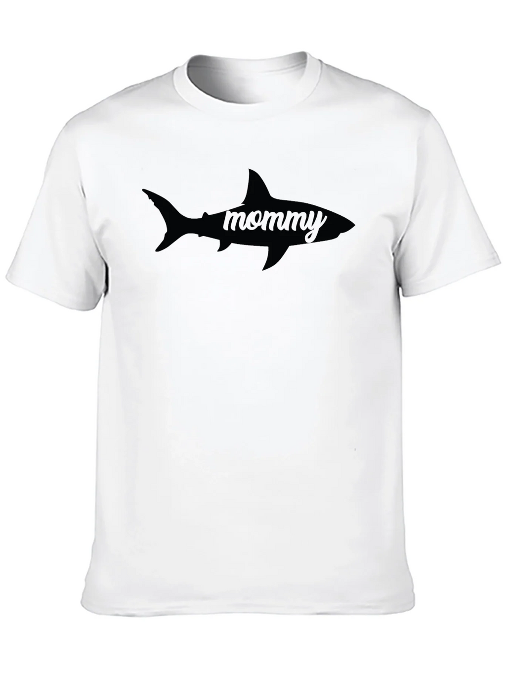 Mommy Shark Graphic Tee - Black Casual T-Shirt product image 7