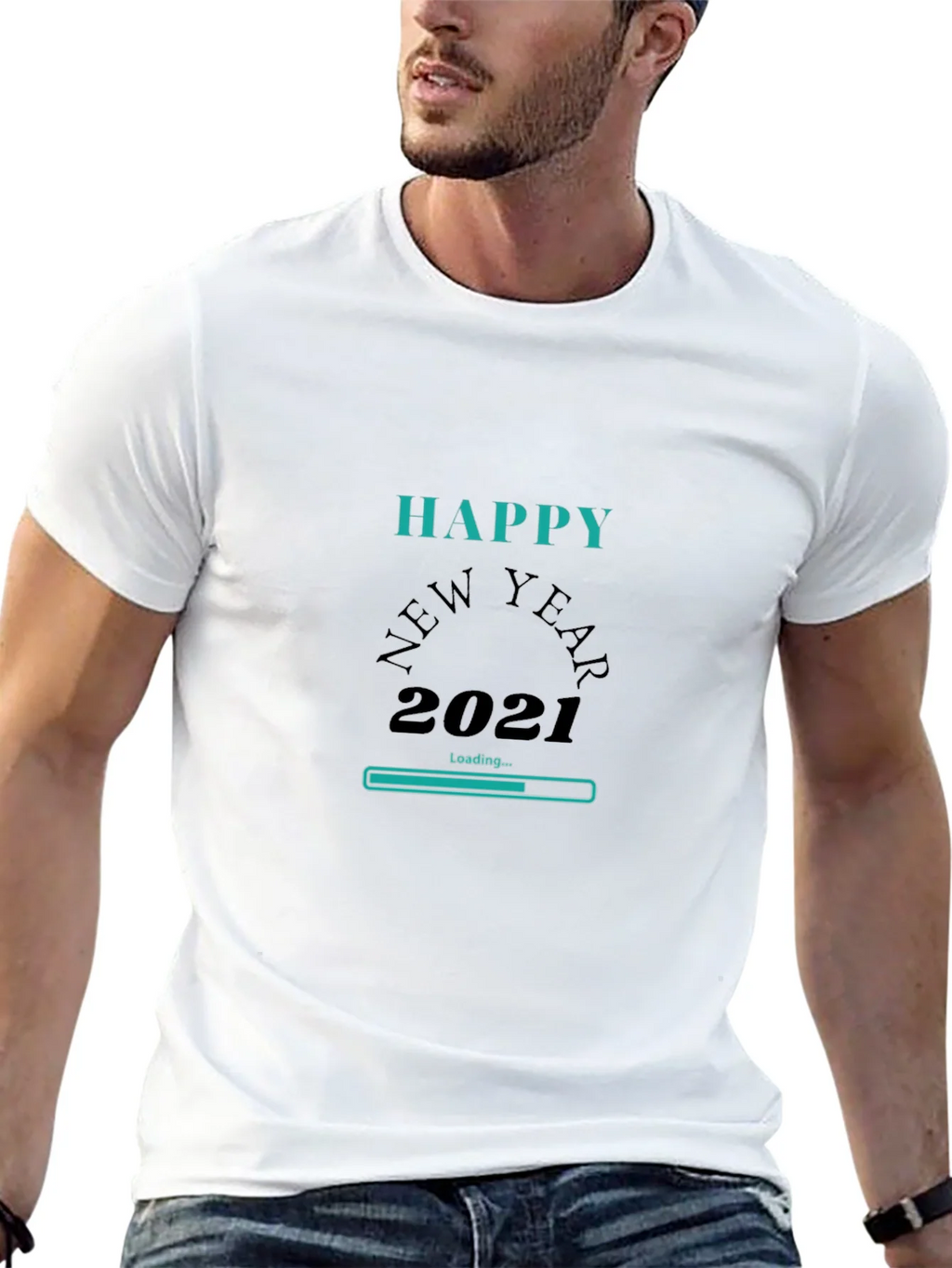 Happy New Year 2021 Loading Graphic T-Shirt product image 12