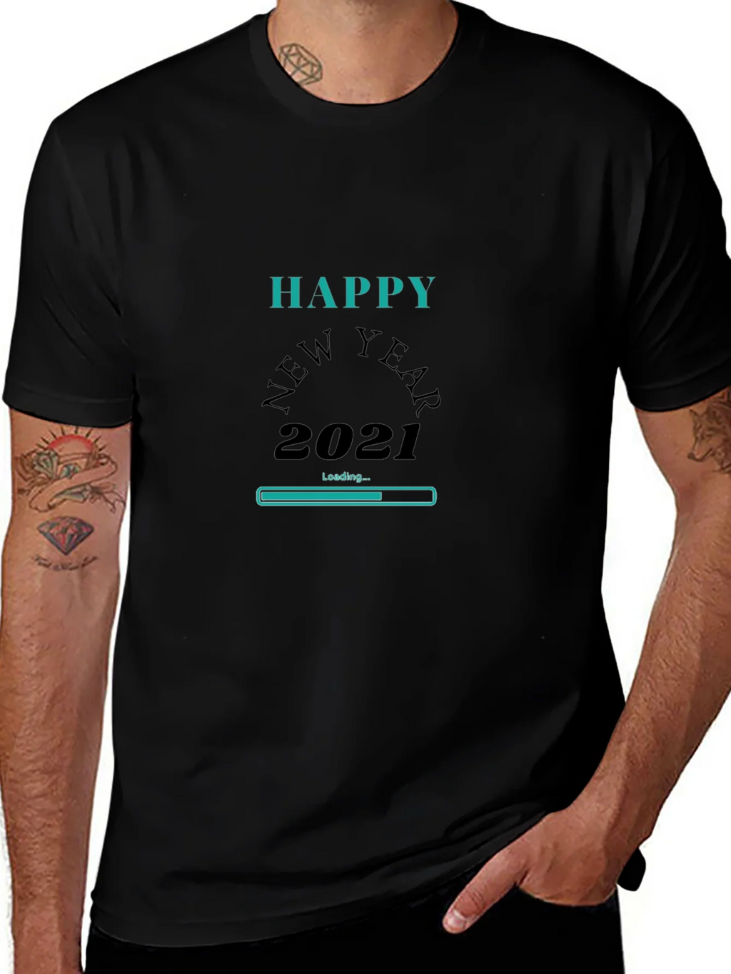 Happy New Year 2021 Loading Graphic T-Shirt product image 1