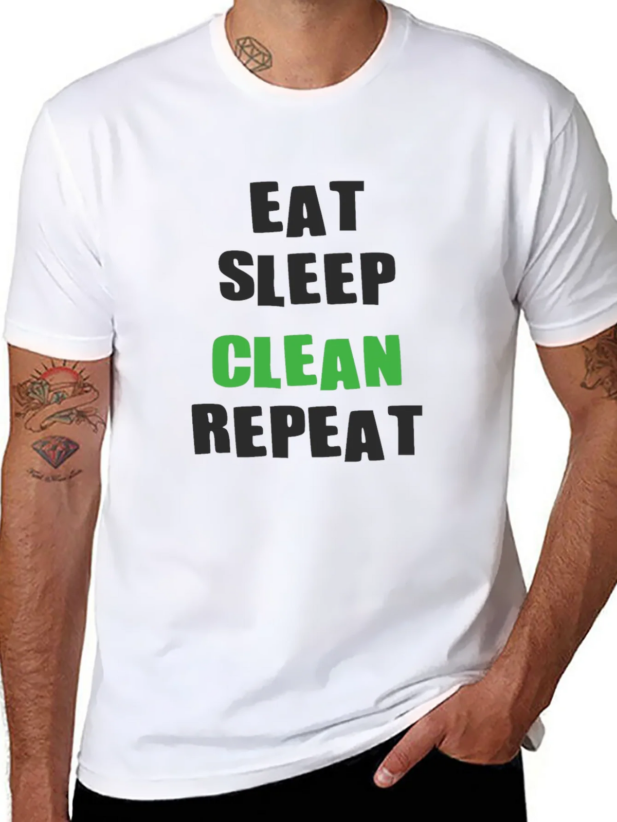 Eat Sleep Clean Repeat - Funny Cleaning T-Shirt product image 7