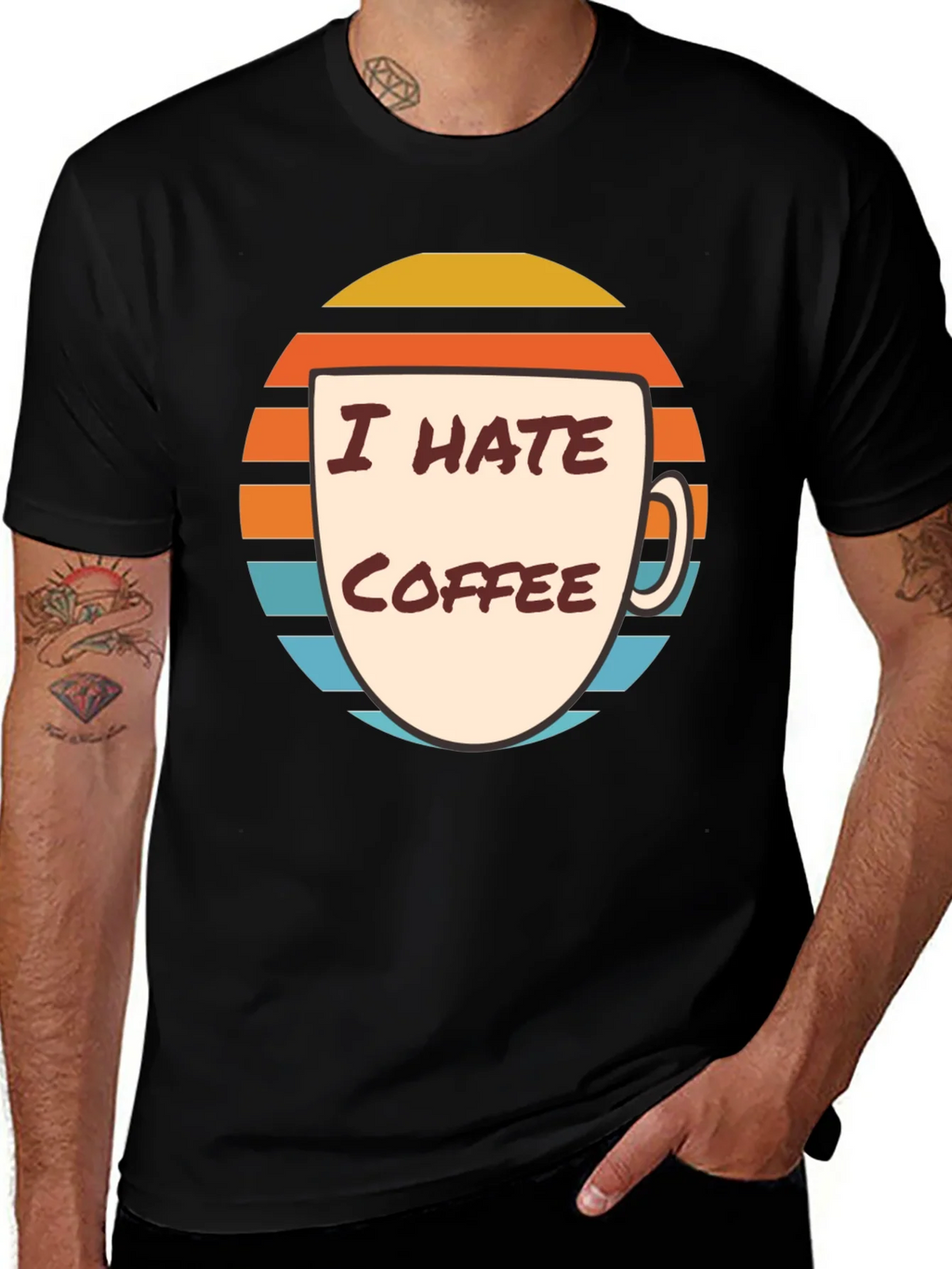 I Hate Coffee Graphic T-Shirt - Funny Novelty Tee product image 1