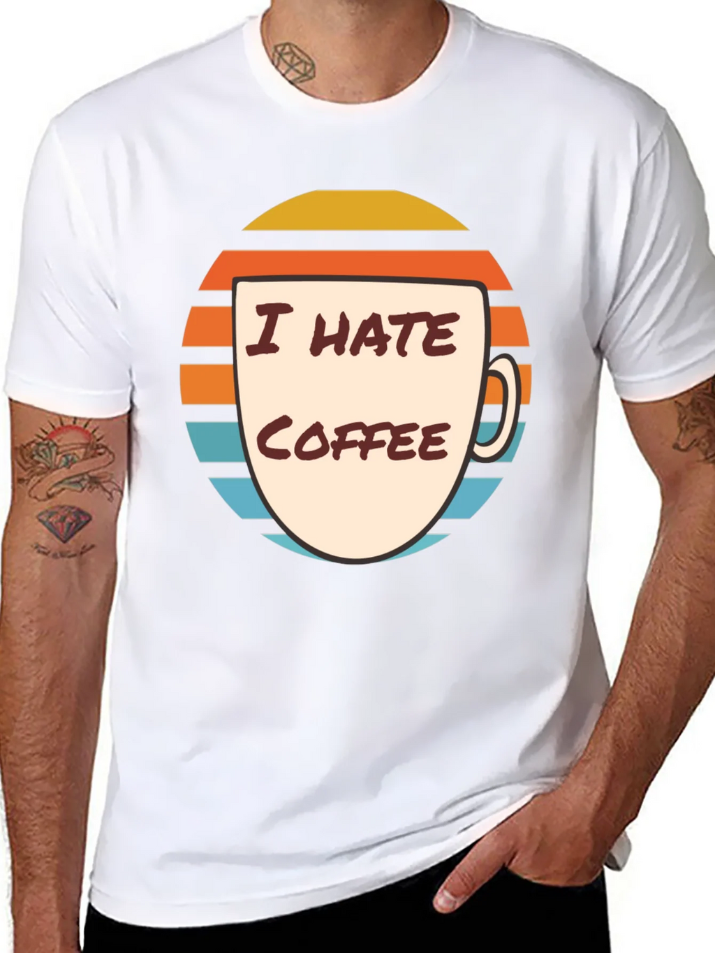 I Hate Coffee Graphic T-Shirt - Funny Novelty Tee product image 7