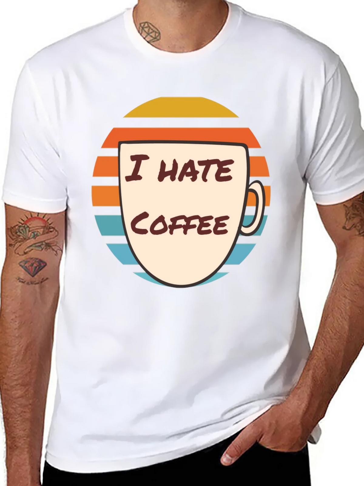 I Hate Coffee Graphic T-Shirt - Funny Novelty Tee product image 7
