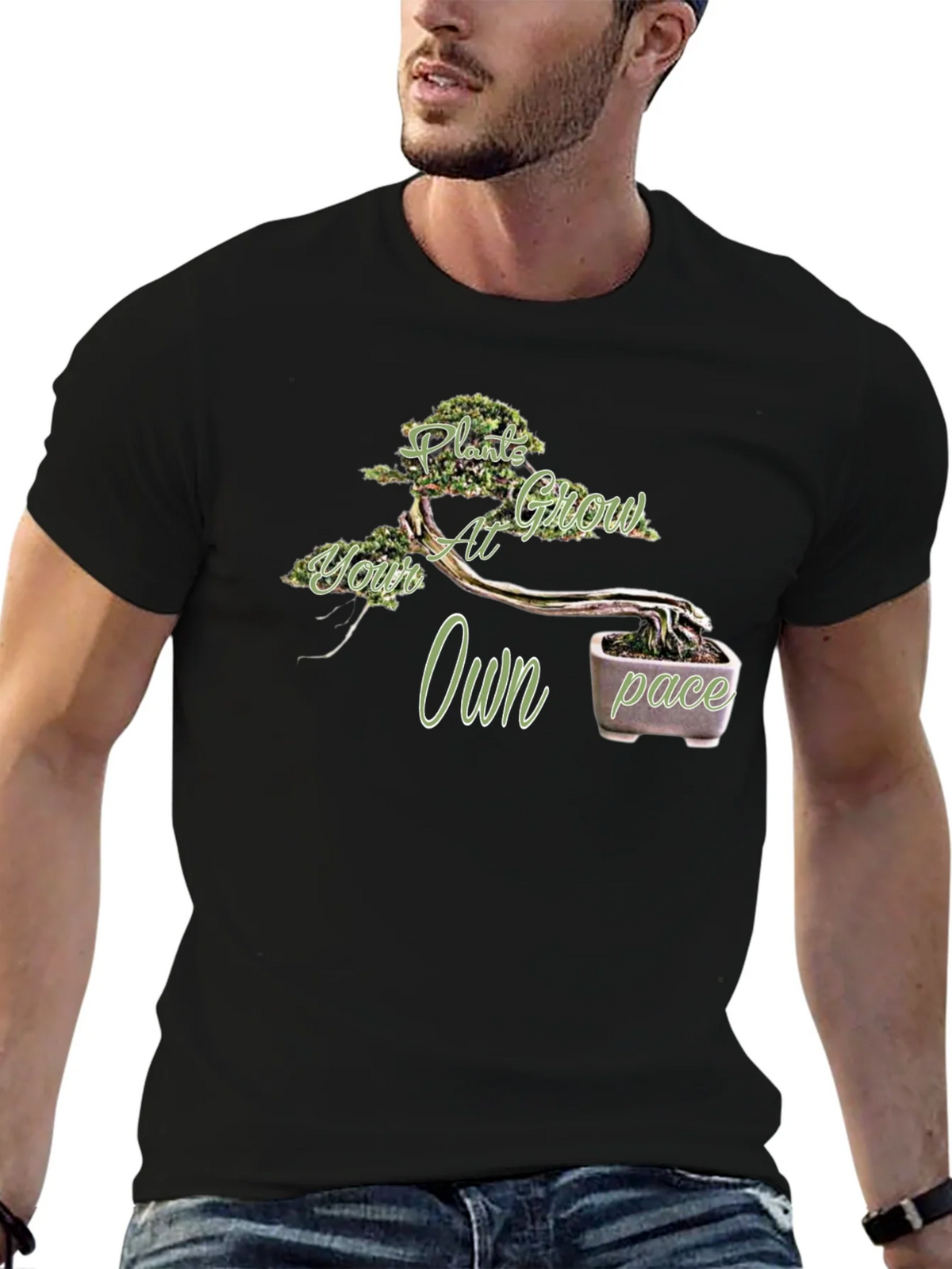 Plant Grow at Your Own Pace T-Shirt - Bonsai product image 5