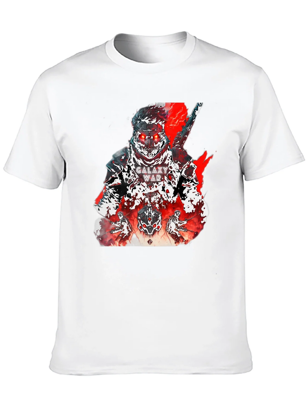 Galaxy War Graphic Tee - Bold Black Cotton T-Shirt product image 9