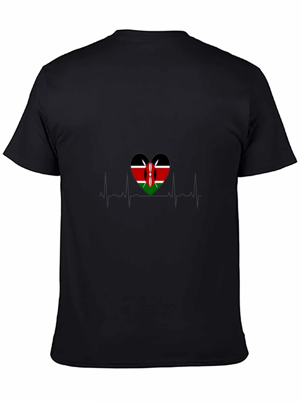 Kenyan Flag Heartbeat T-Shirt product image 4