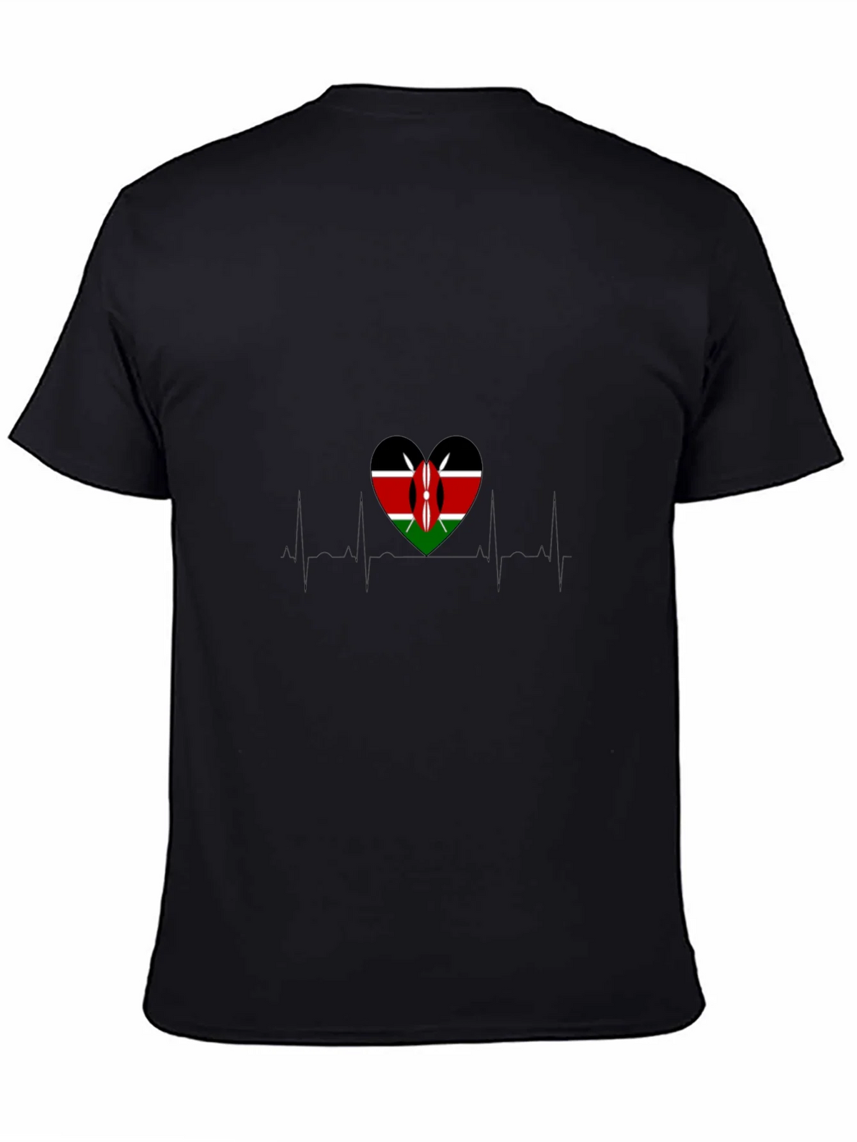Kenyan Flag Heartbeat T-Shirt product image 4