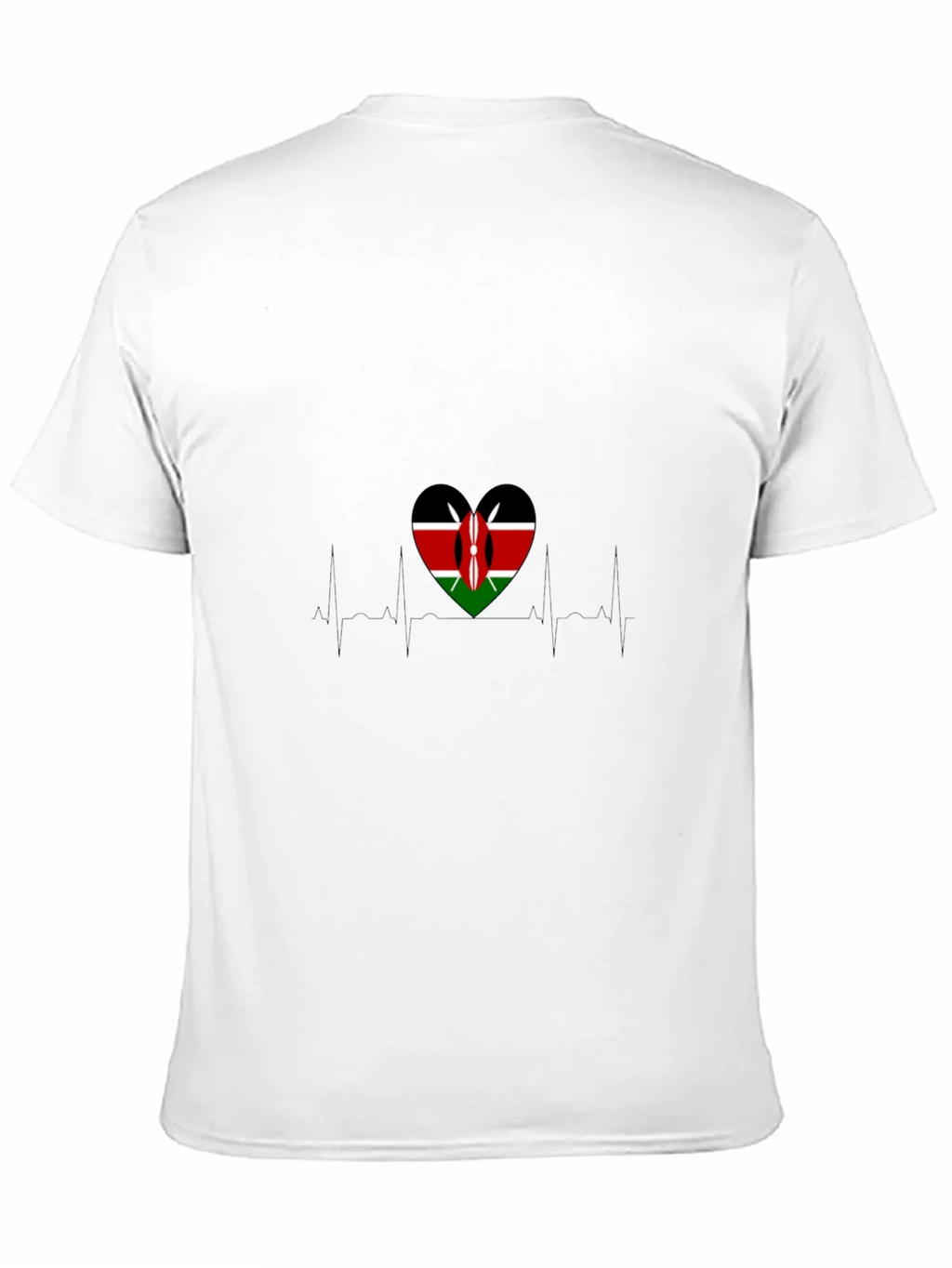Kenyan Flag Heartbeat T-Shirt product image 10