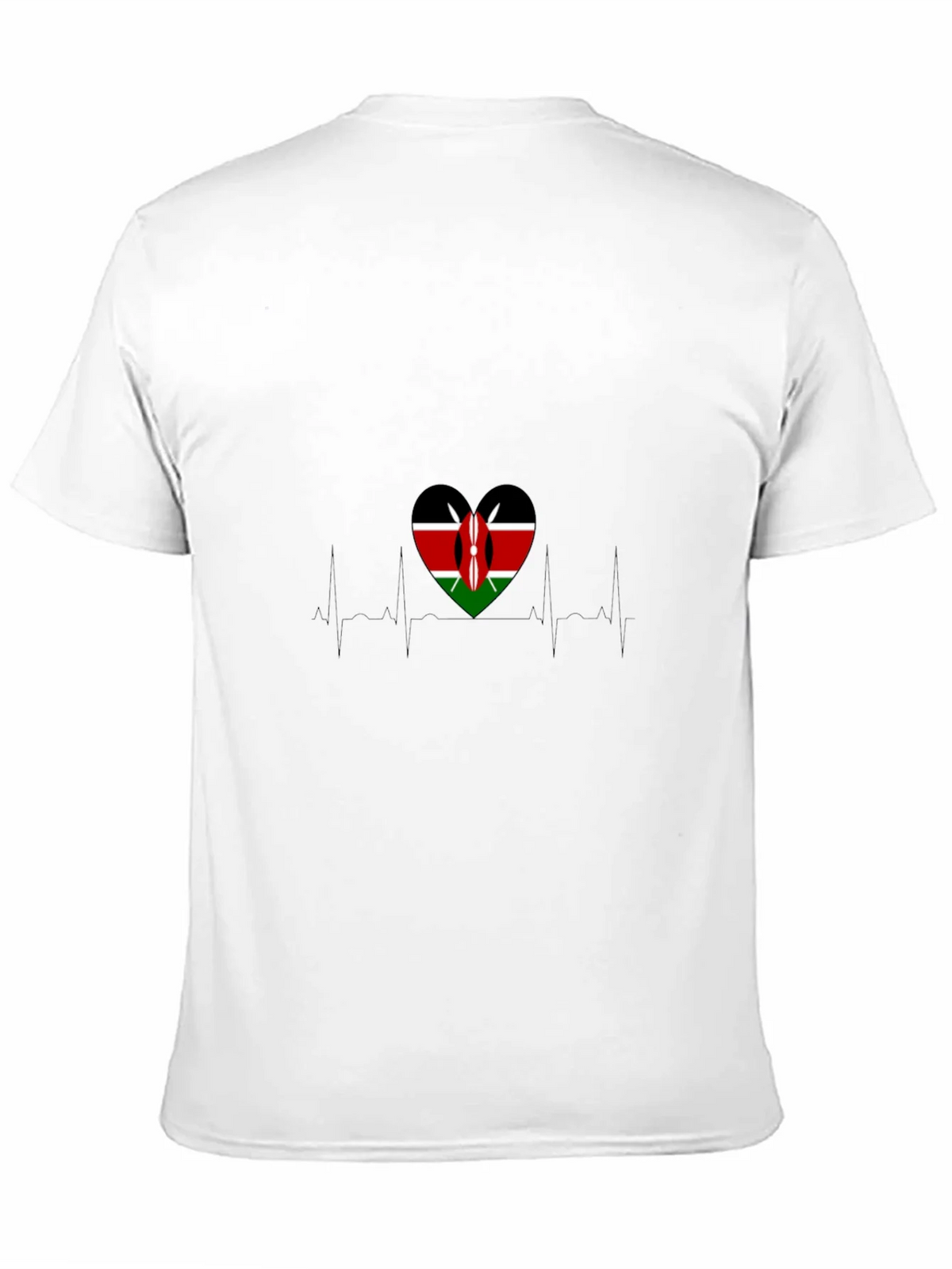 Kenyan Flag Heartbeat T-Shirt product image 10