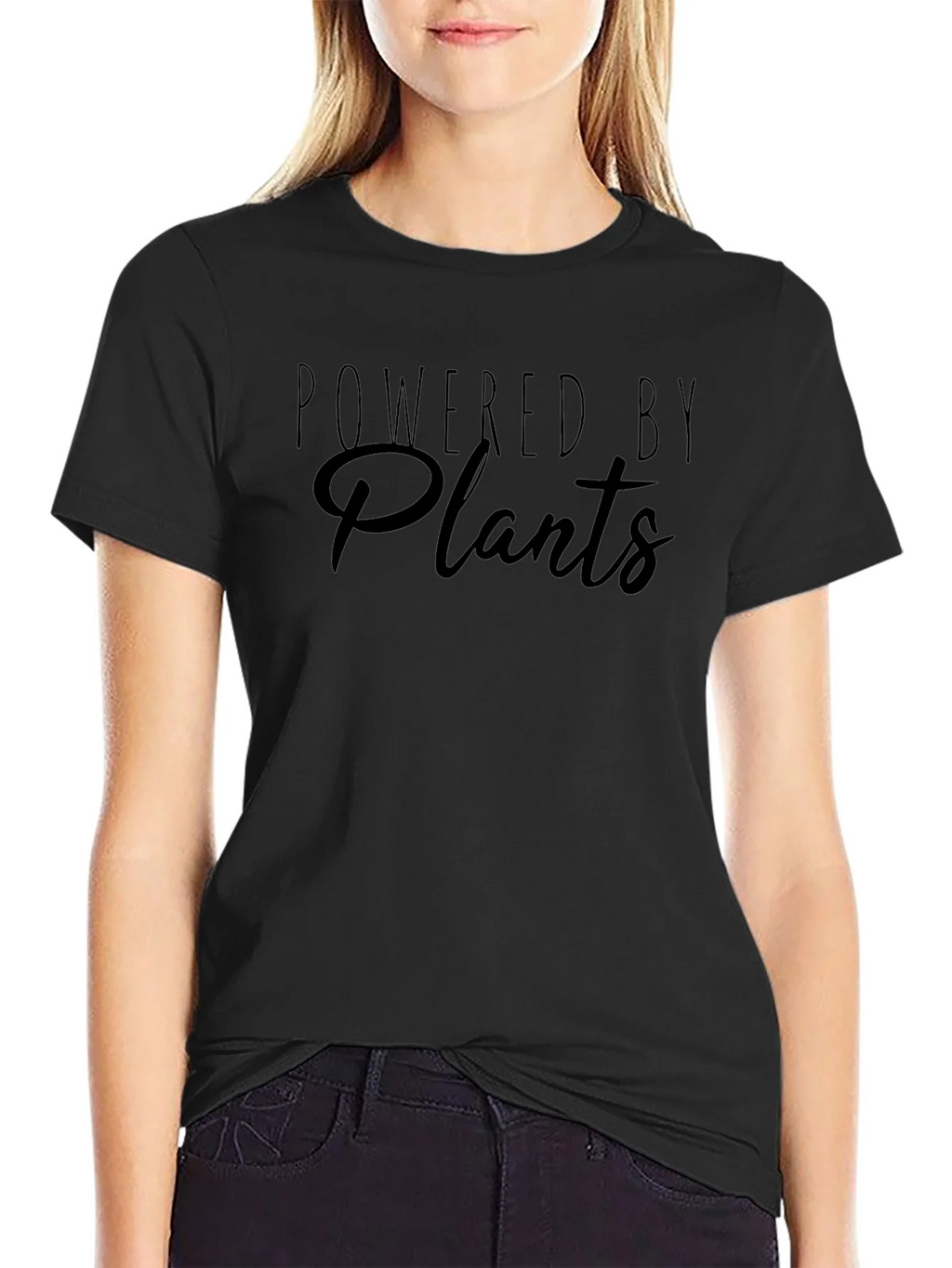 Powered By Plants Black T-Shirt product image 2