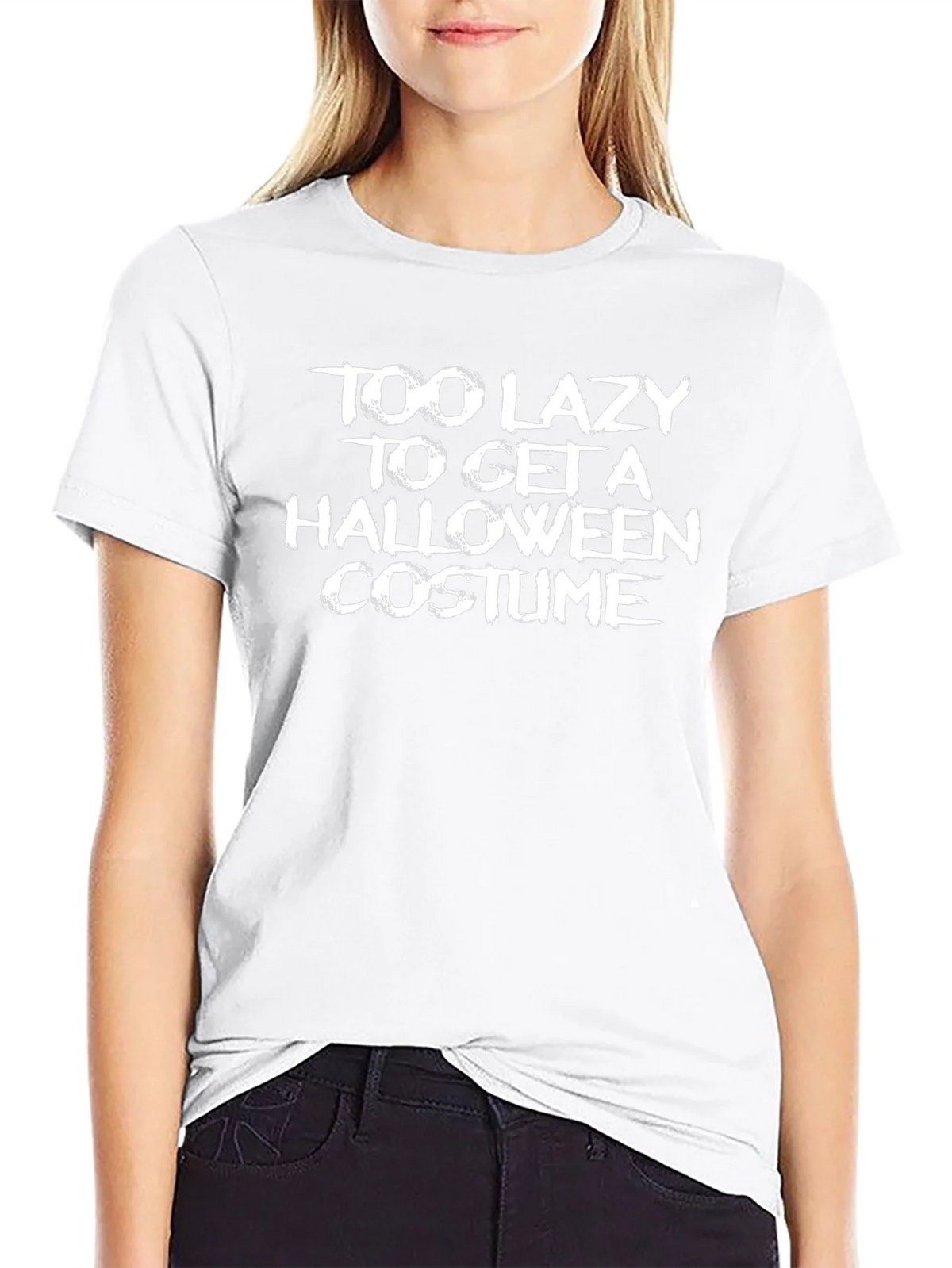 Funny Halloween Lazy Costume T-Shirt product image 8