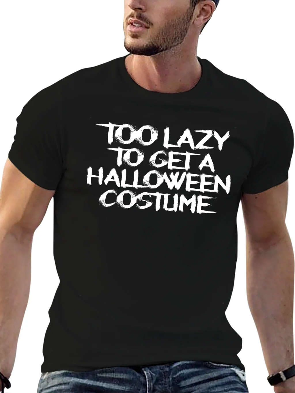 Funny Halloween Lazy Costume T-Shirt product image 6