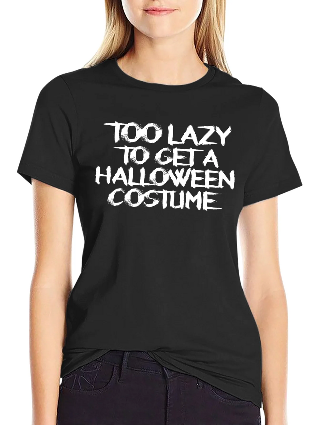 Funny Halloween Lazy Costume T-Shirt product image 2