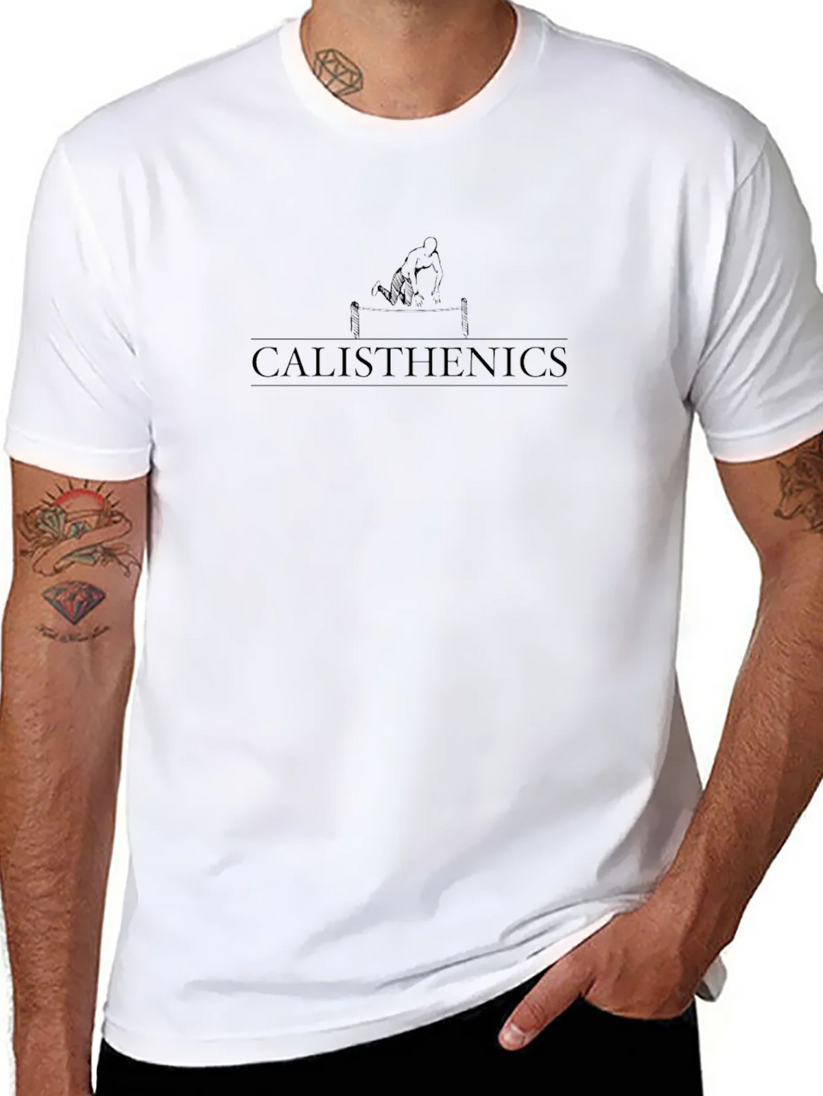 Calisthenics Graphic T-Shirt - Black product image 7