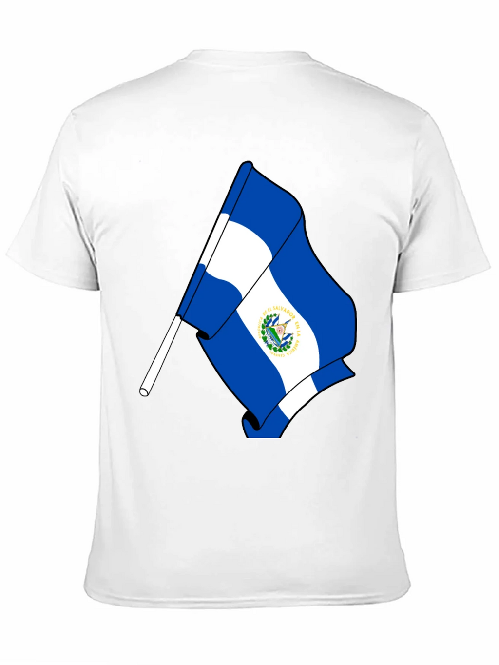 El Salvador Flag Graphic T-Shirt - Black product image 10