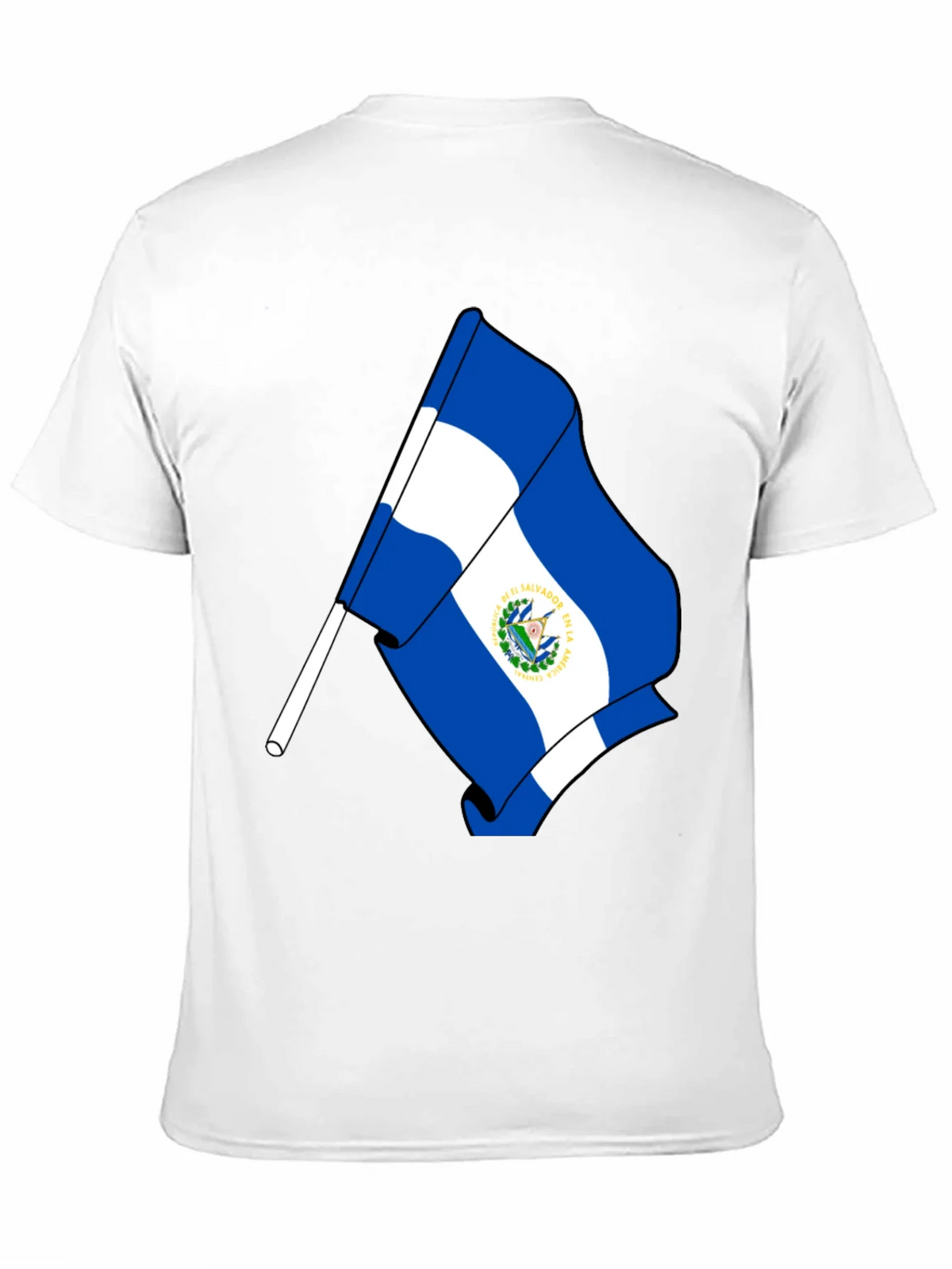 El Salvador Flag Graphic T-Shirt - Black product image 10