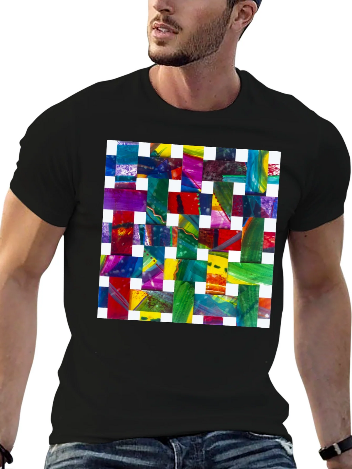 Abstract Woven Pattern Graphic Tee product image 6