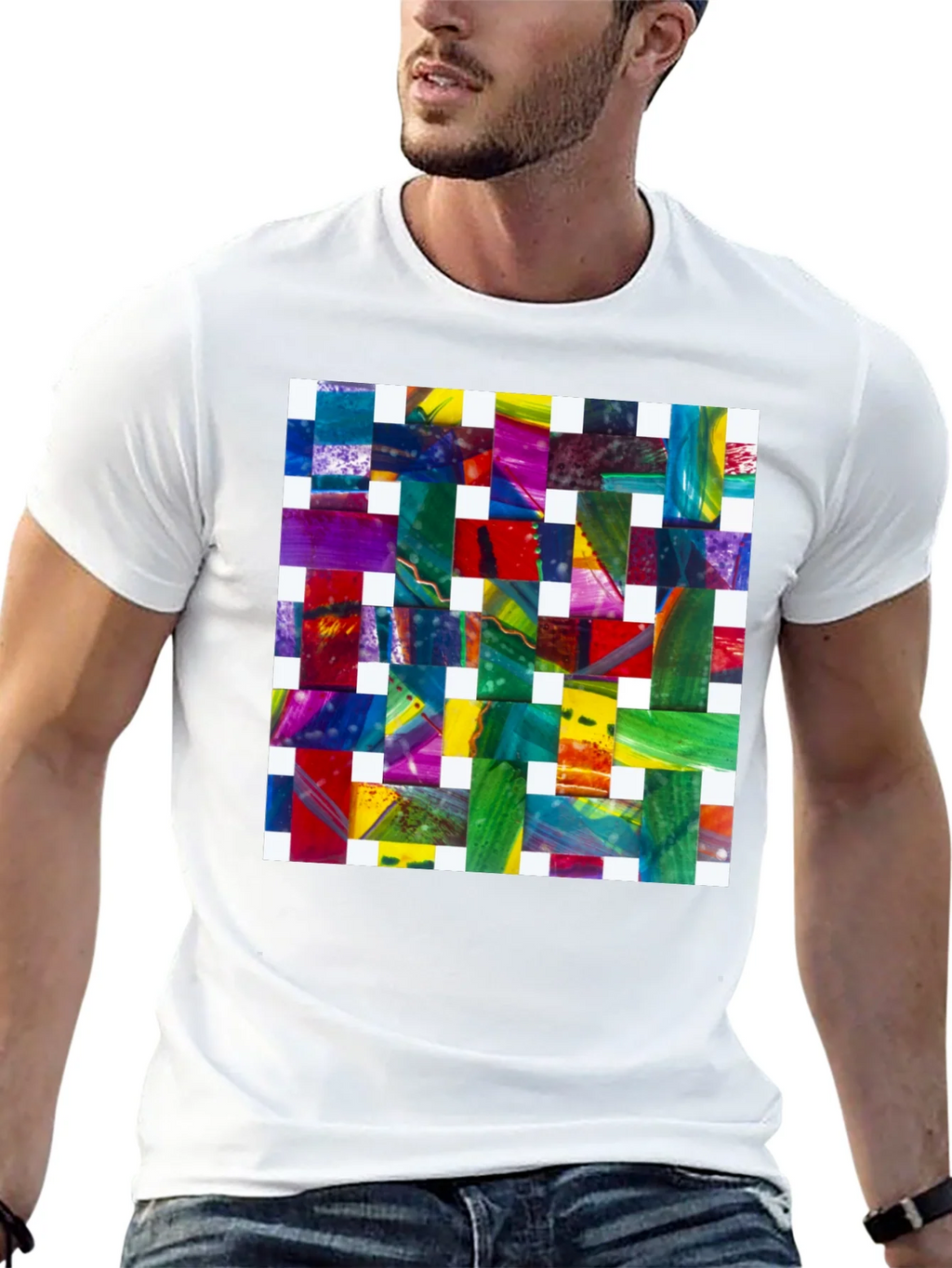 Abstract Woven Pattern Graphic Tee product image 12