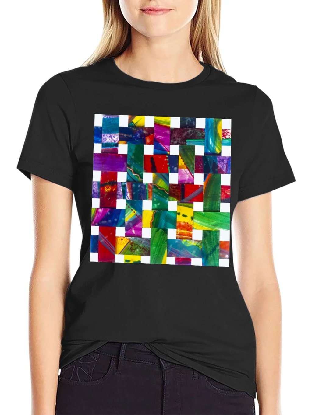 Abstract Woven Pattern Graphic Tee product image 2