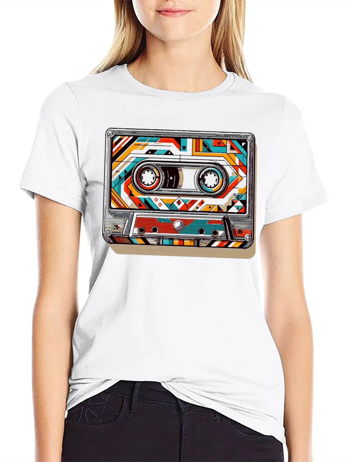 Retro Cassette Tape Graphic Tee - Classic Music Style product image 6