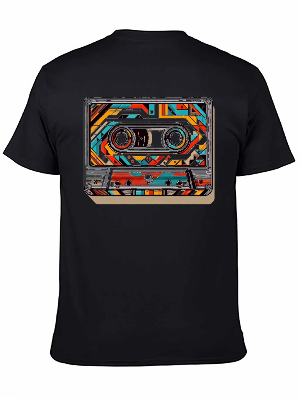 Retro Cassette Tape Graphic Tee - Classic Music Style product image 3