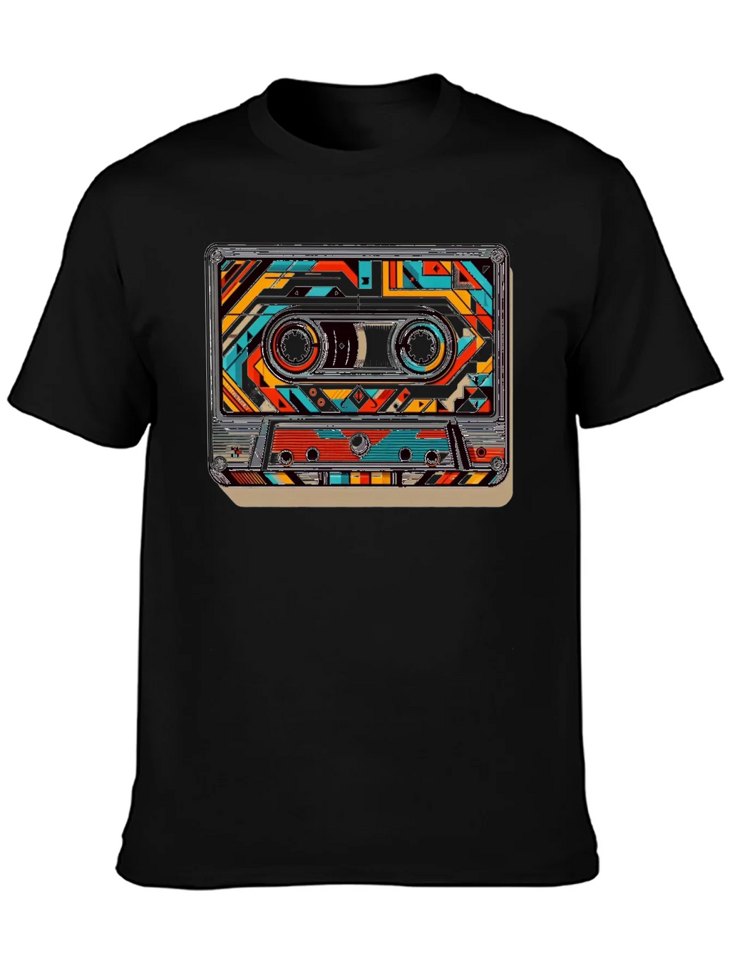 Retro Cassette Tape Graphic Tee - Classic Music Style product image 2