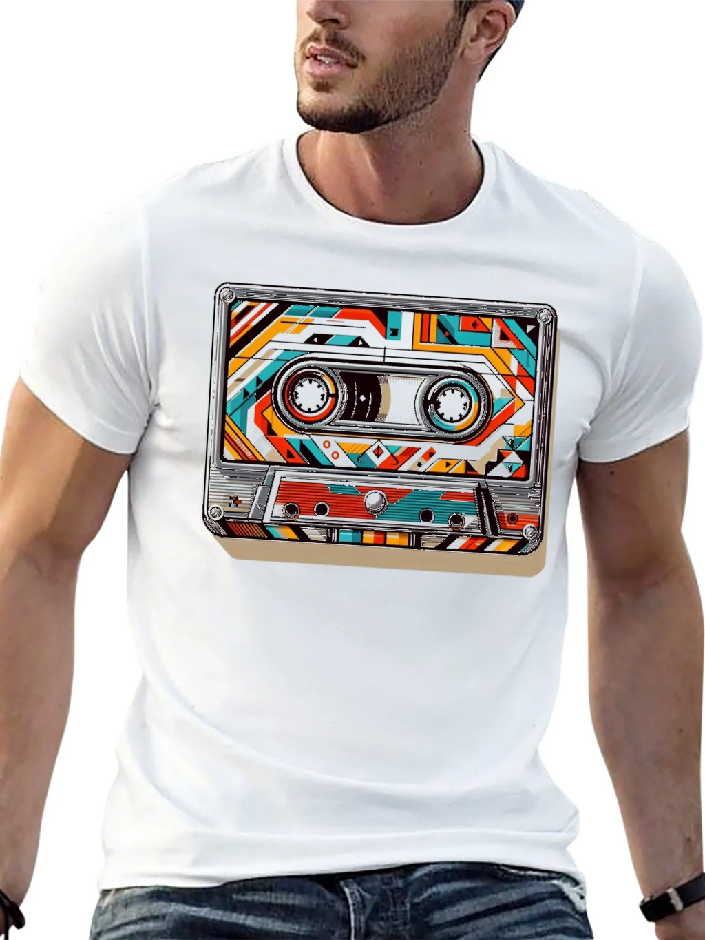 Retro Cassette Tape Graphic Tee - Classic Music Style product image 10
