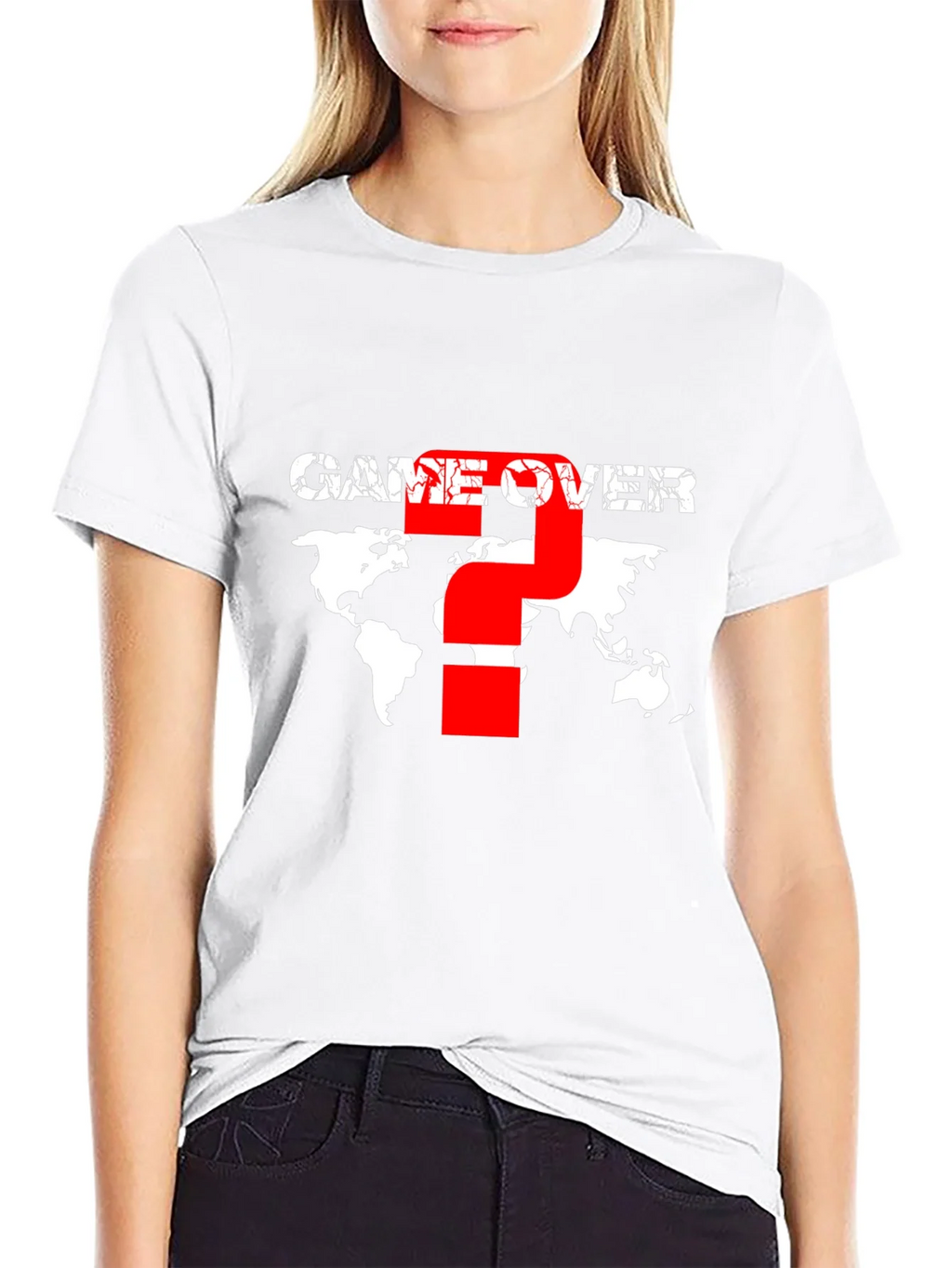 Game Over Graphic T-Shirt - World Map Design product image 7
