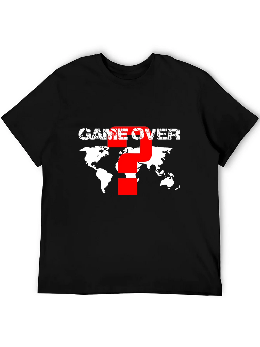 Game Over Graphic T-Shirt - World Map Design product image 4