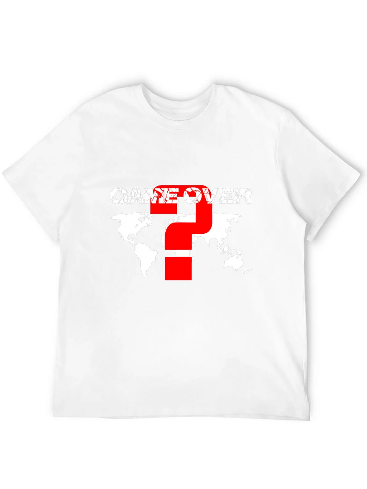 Game Over Graphic T-Shirt - World Map Design product image 9