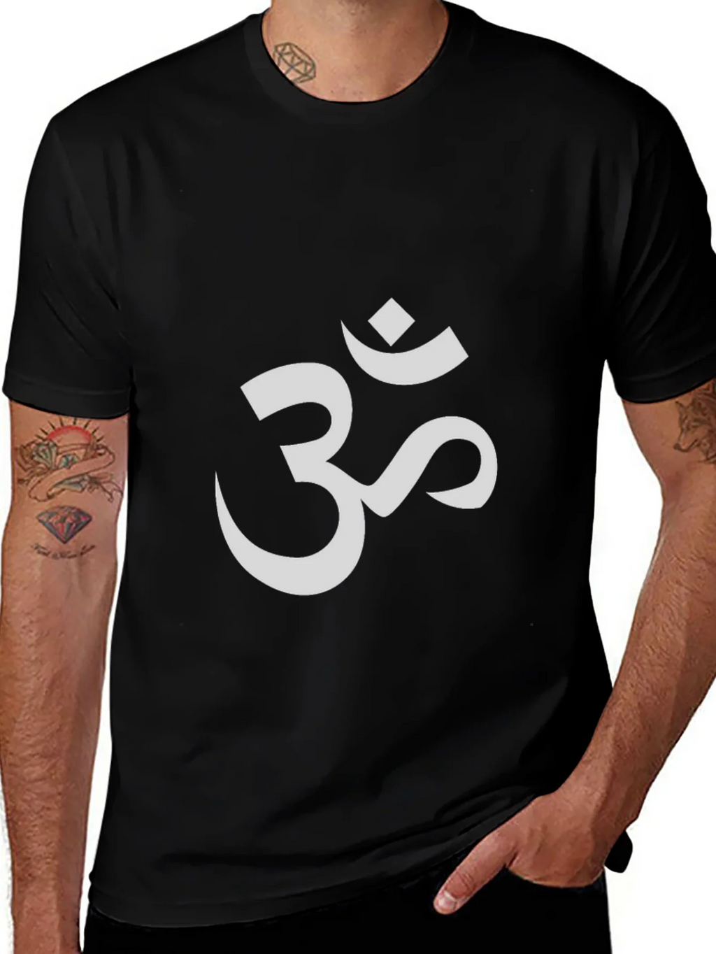 Om Symbol Graphic T-Shirt - Black product image 1