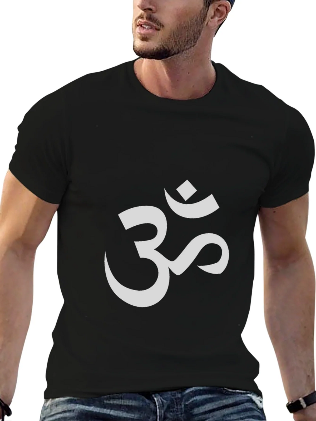 Om Symbol Graphic T-Shirt - Black product image 6
